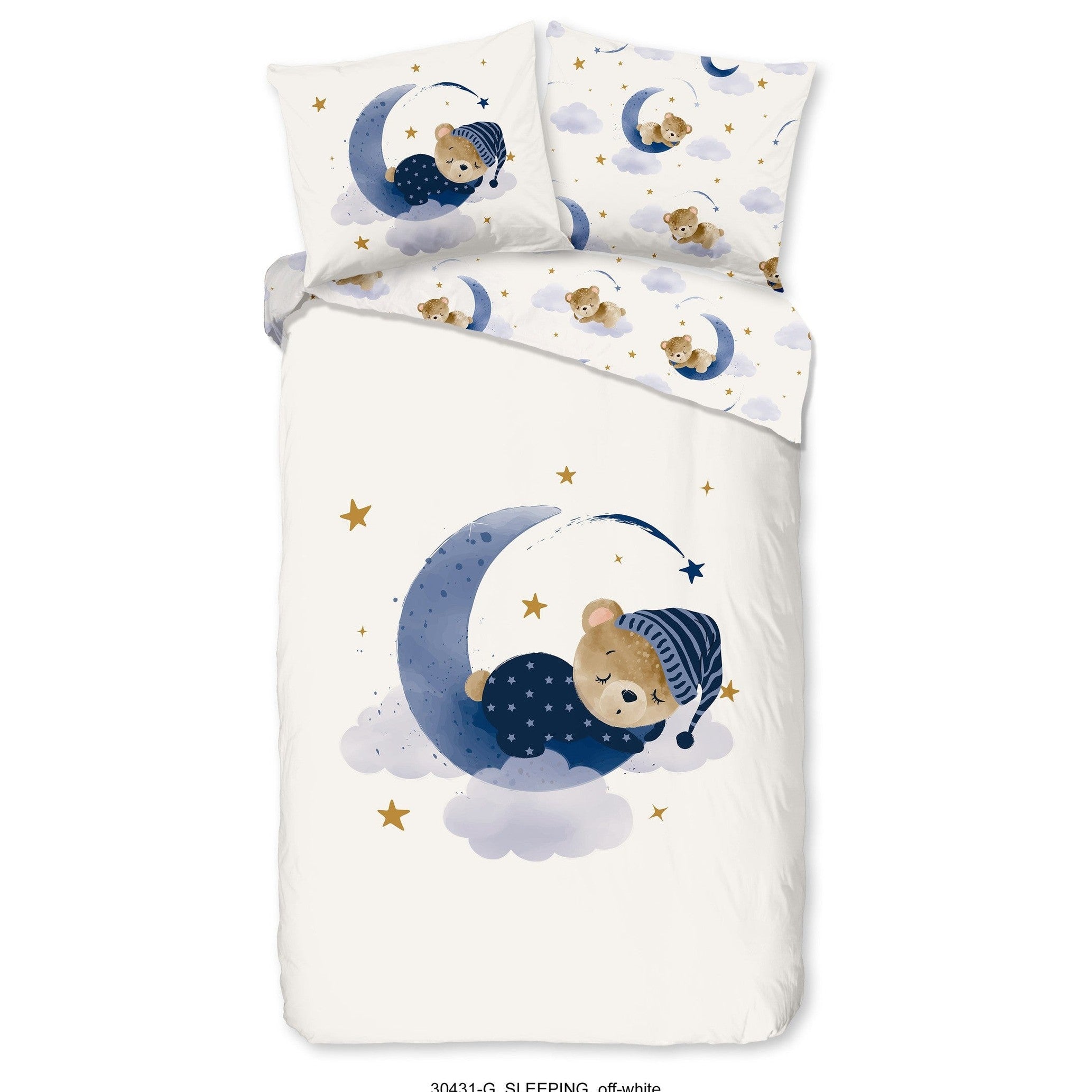 Good Morning Bettbezug Baumwolle Sleeping Ecru