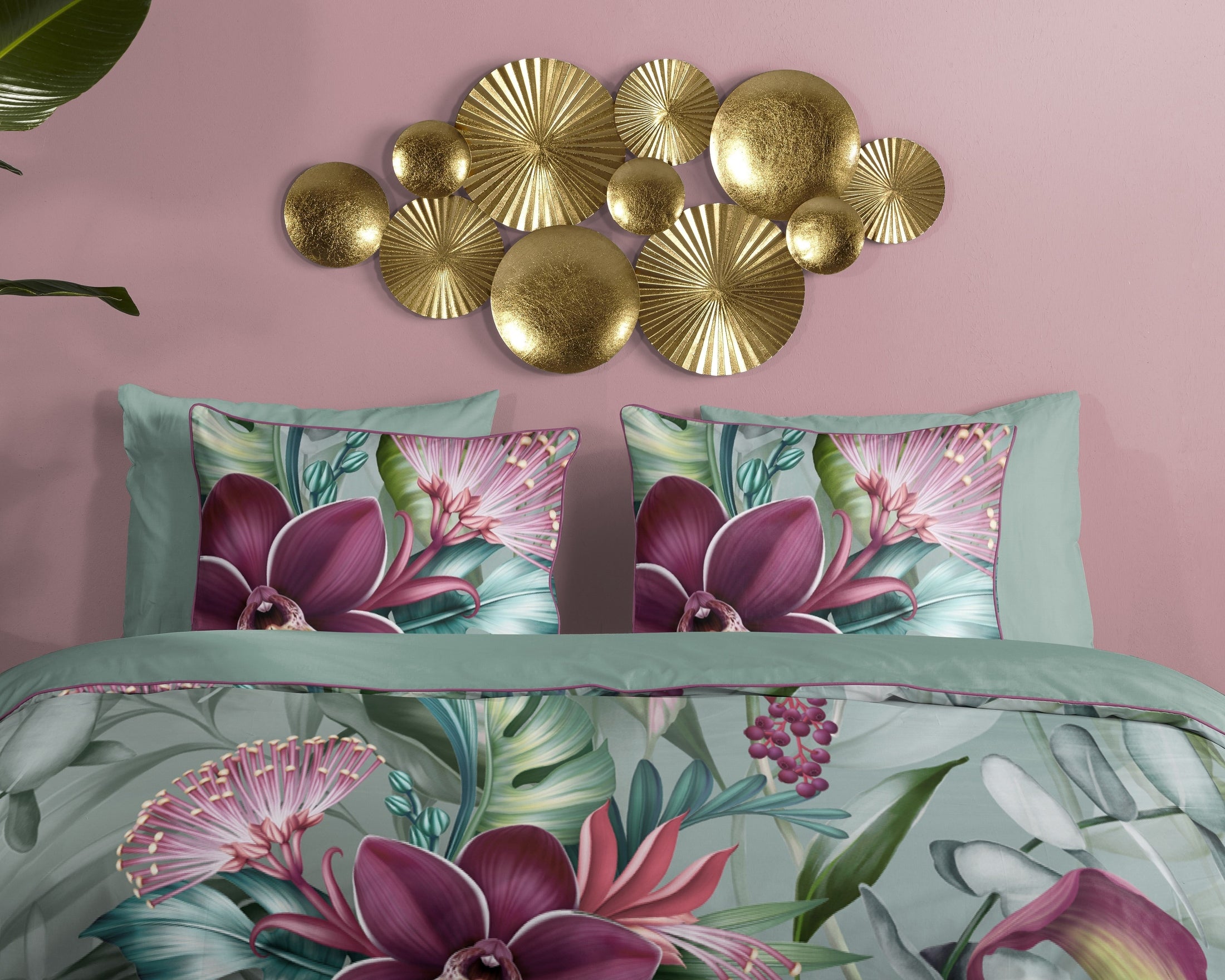 Descanso Dekbedovertrek Satijn Allison - Multi