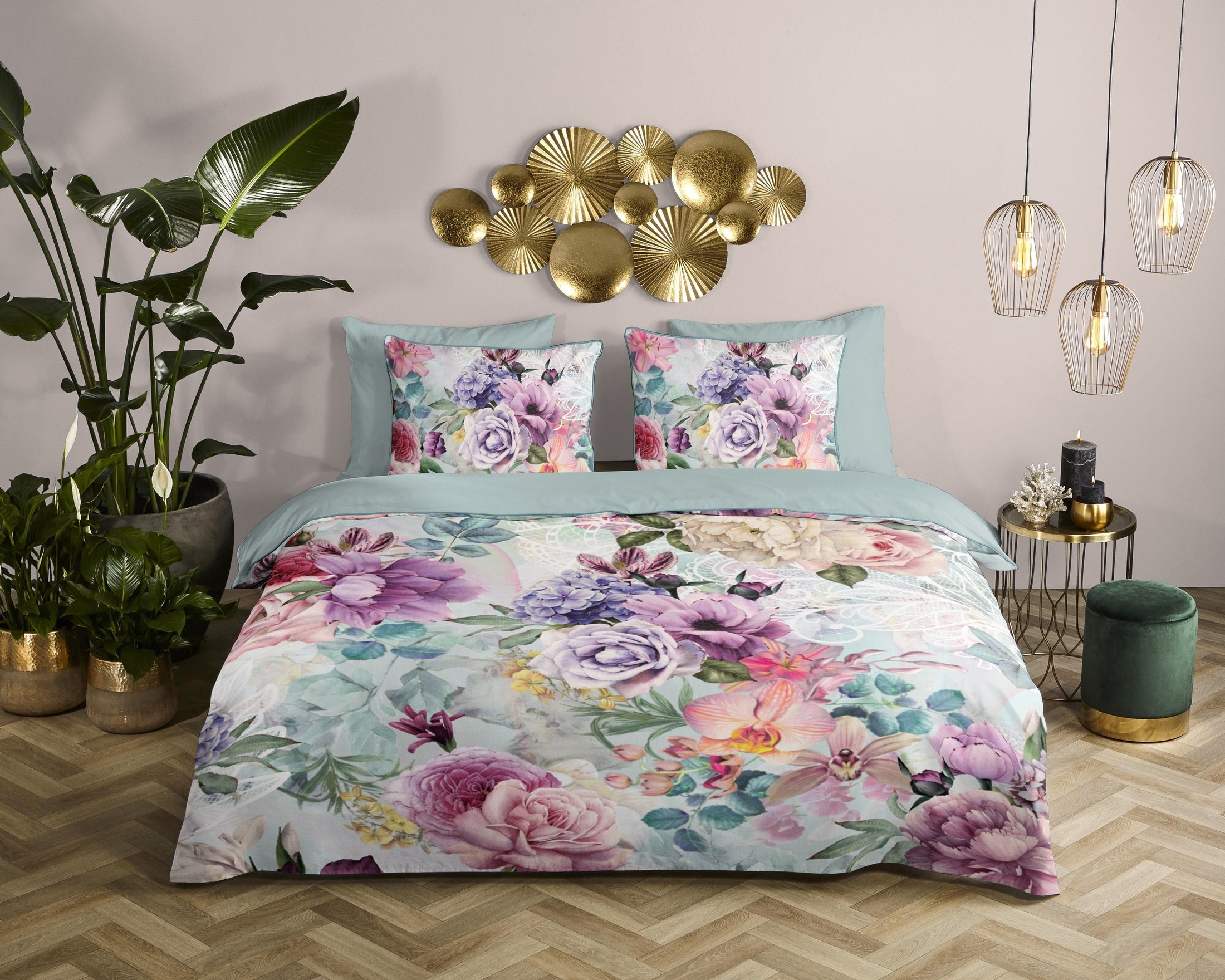 Descanso Dekbedovertrek Satijn Anamin - Multi