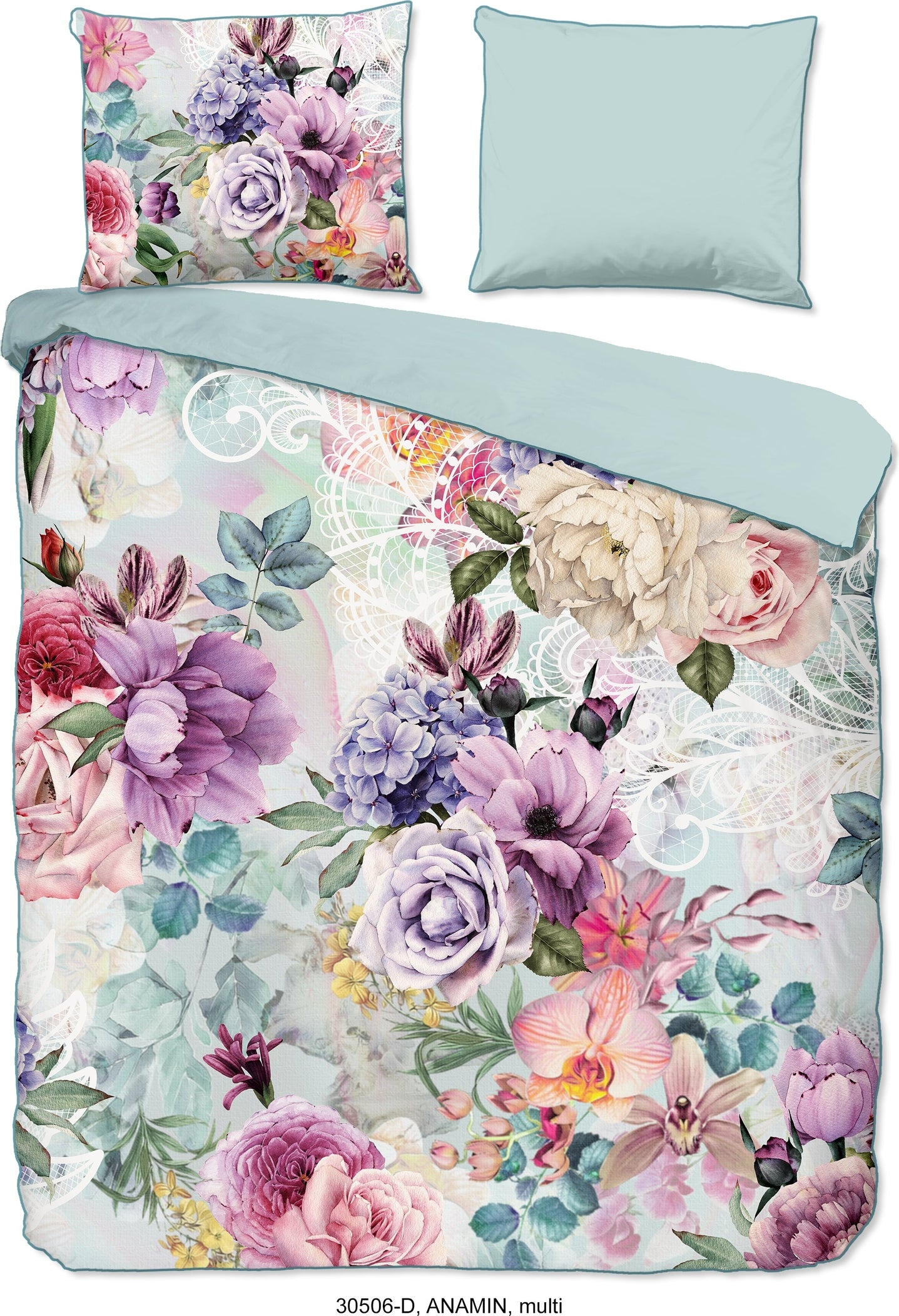 Descanso Dekbedovertrek Satijn Anamin - Multi