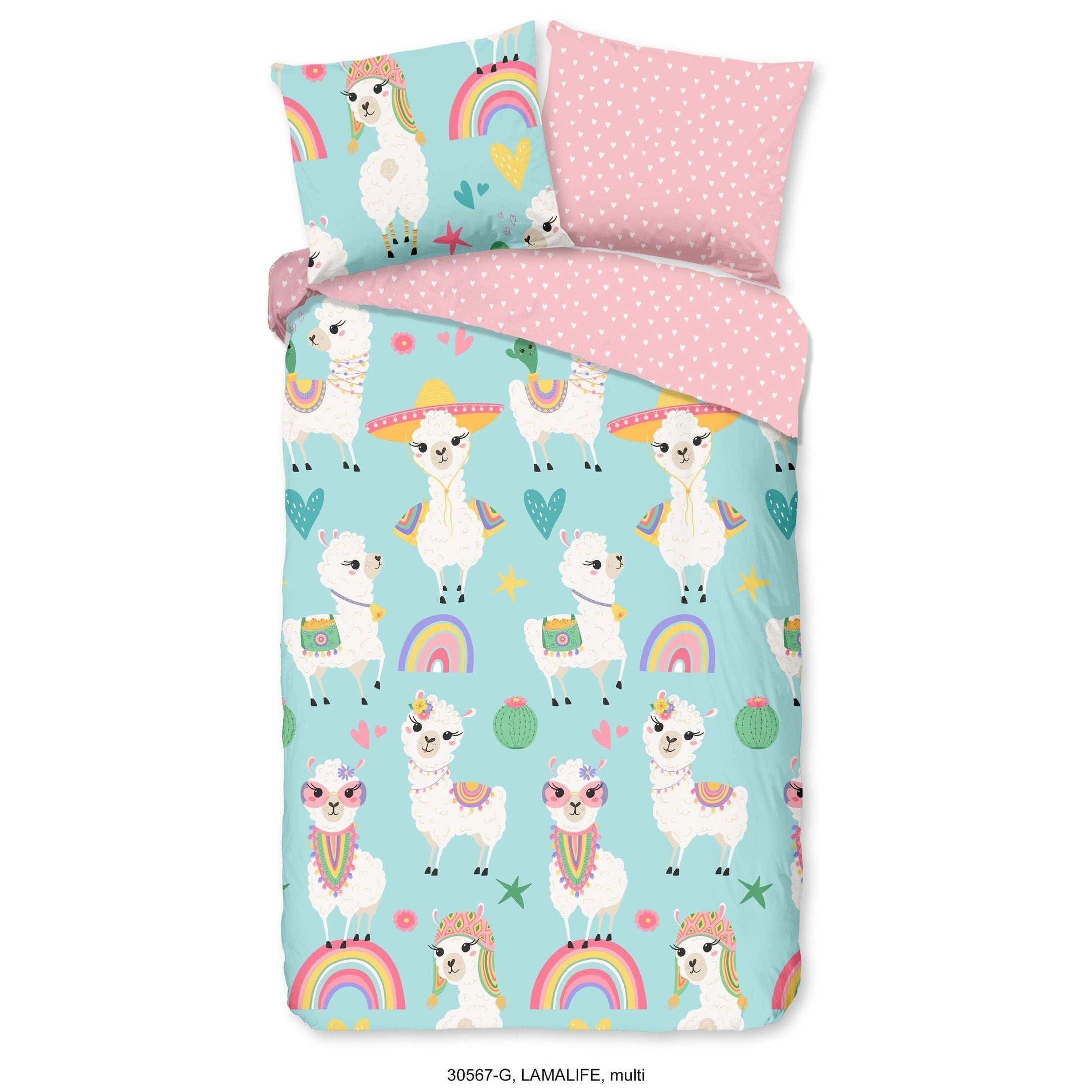 Housse de Couette Good Morning Coton Lamalife Multi