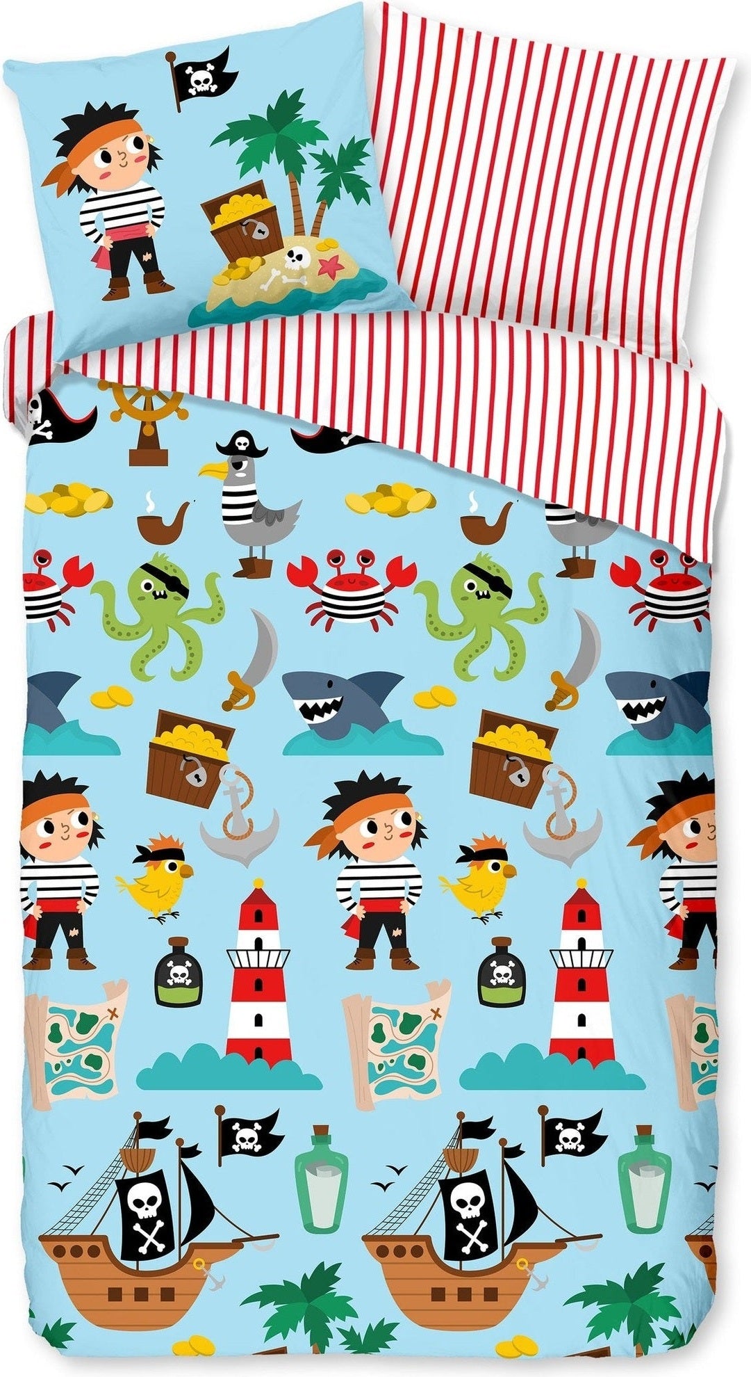 Good Morning Dekbedovertrek Katoen Caribbean Multi