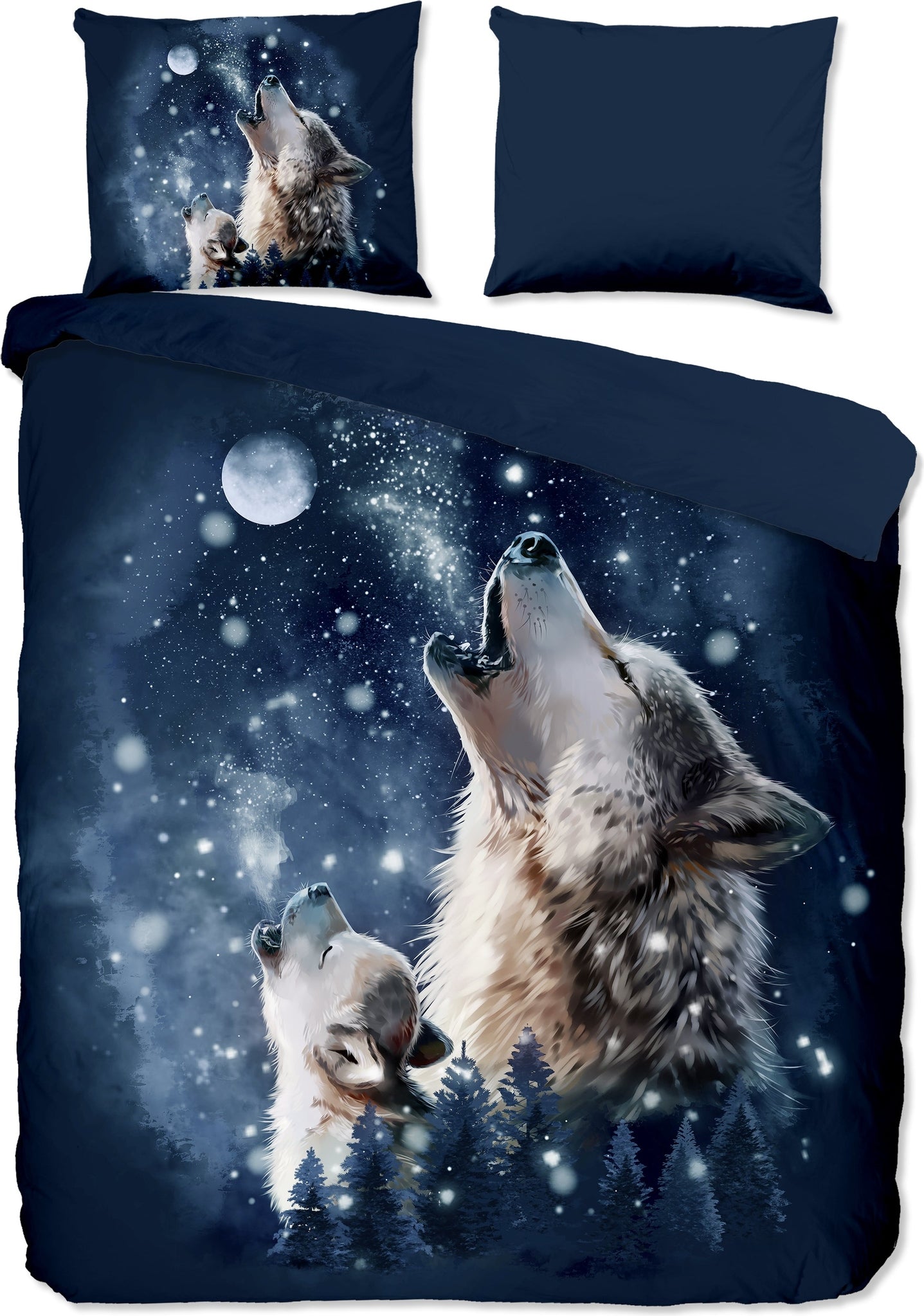 Pure Dekbedovertrek Microfiber Moon - Blue