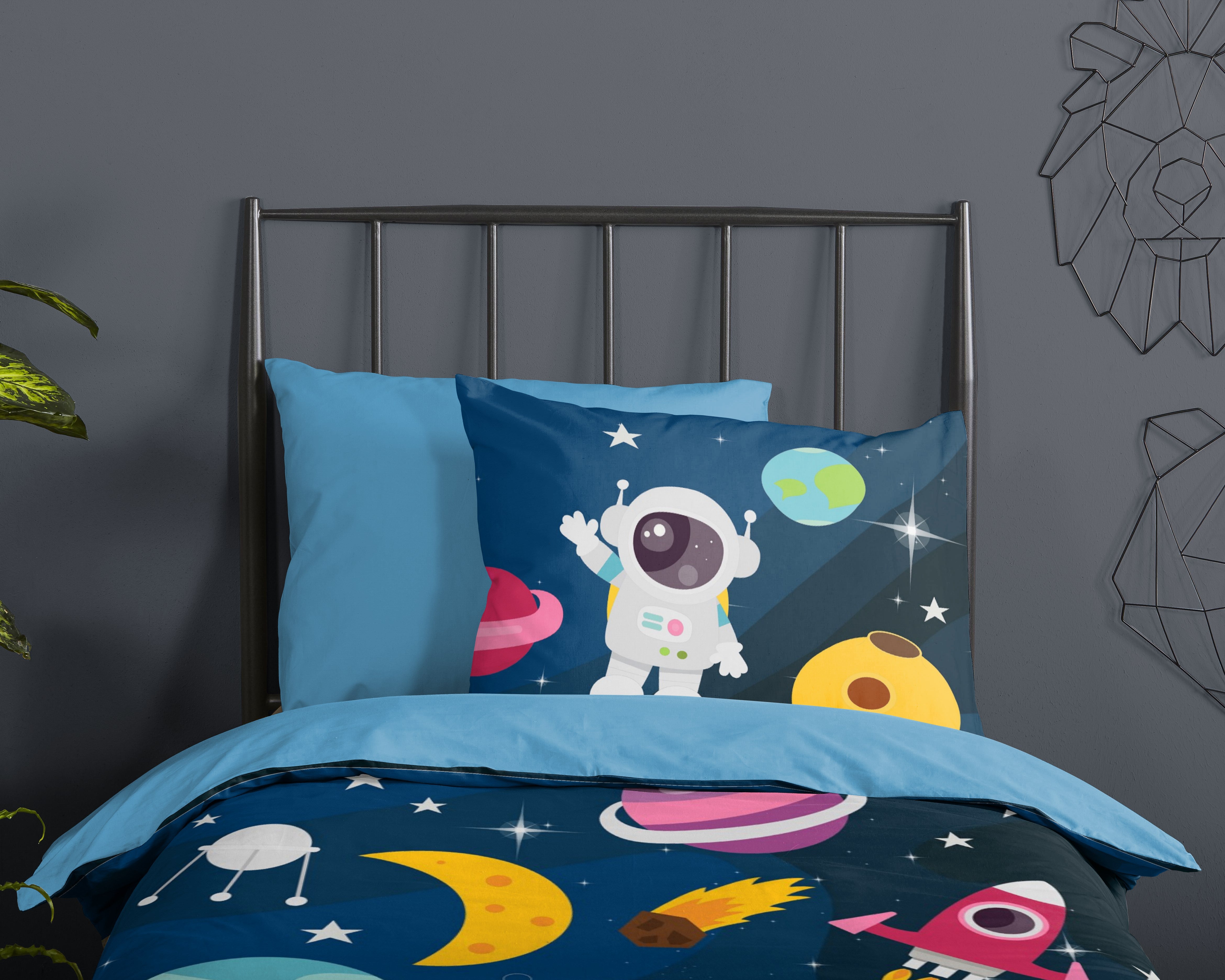 Pure Dekbedovertrek Microfiber Planets Multi