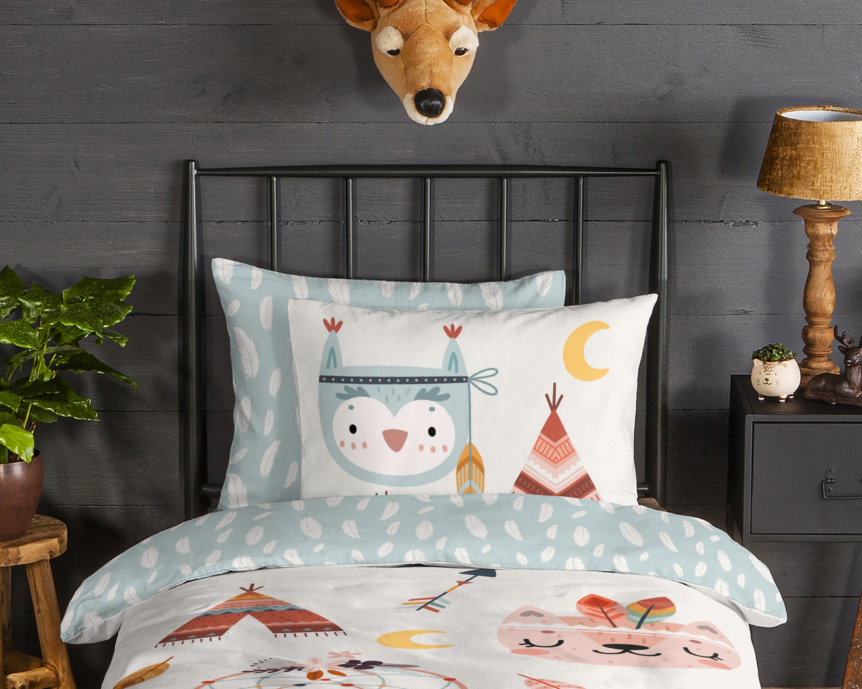 Good Morning Dekbedovertrek Flanel Dreamy Multi