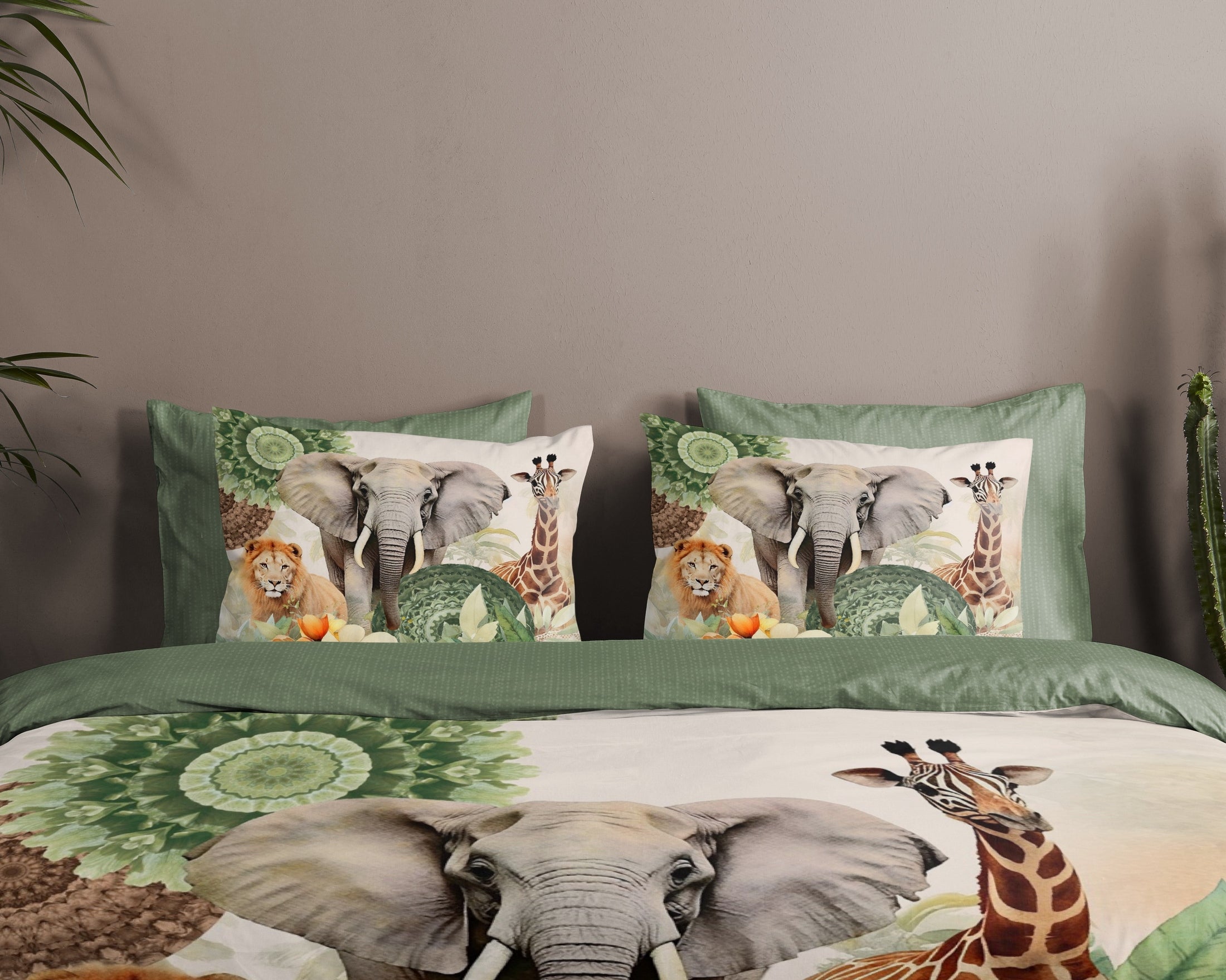 HIP Dekbedovertrek Satijn Sagadar - Green