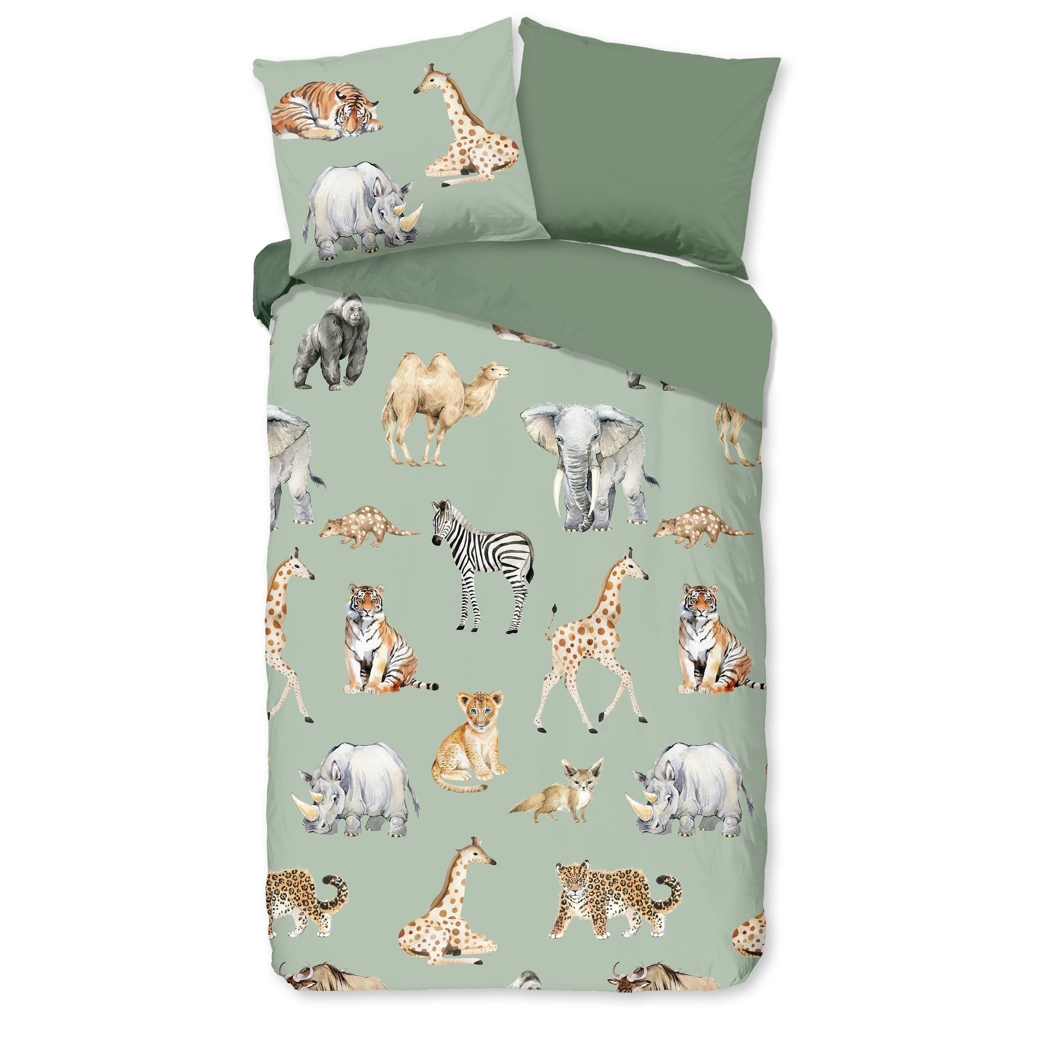 Pure Dekbedovertrek Microfiber Safari Groen