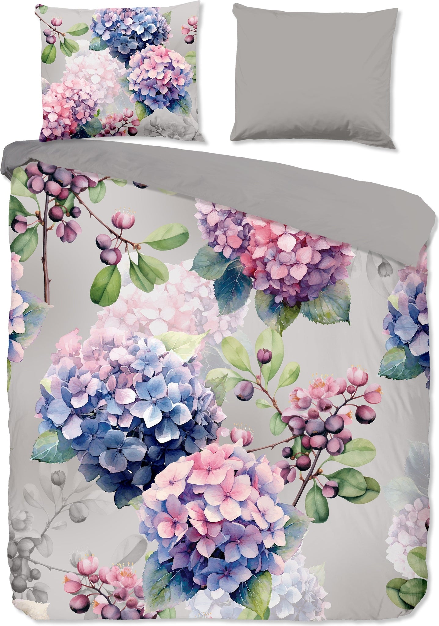 Good Morning Dekbedovertrek Katoen Julia - Grey