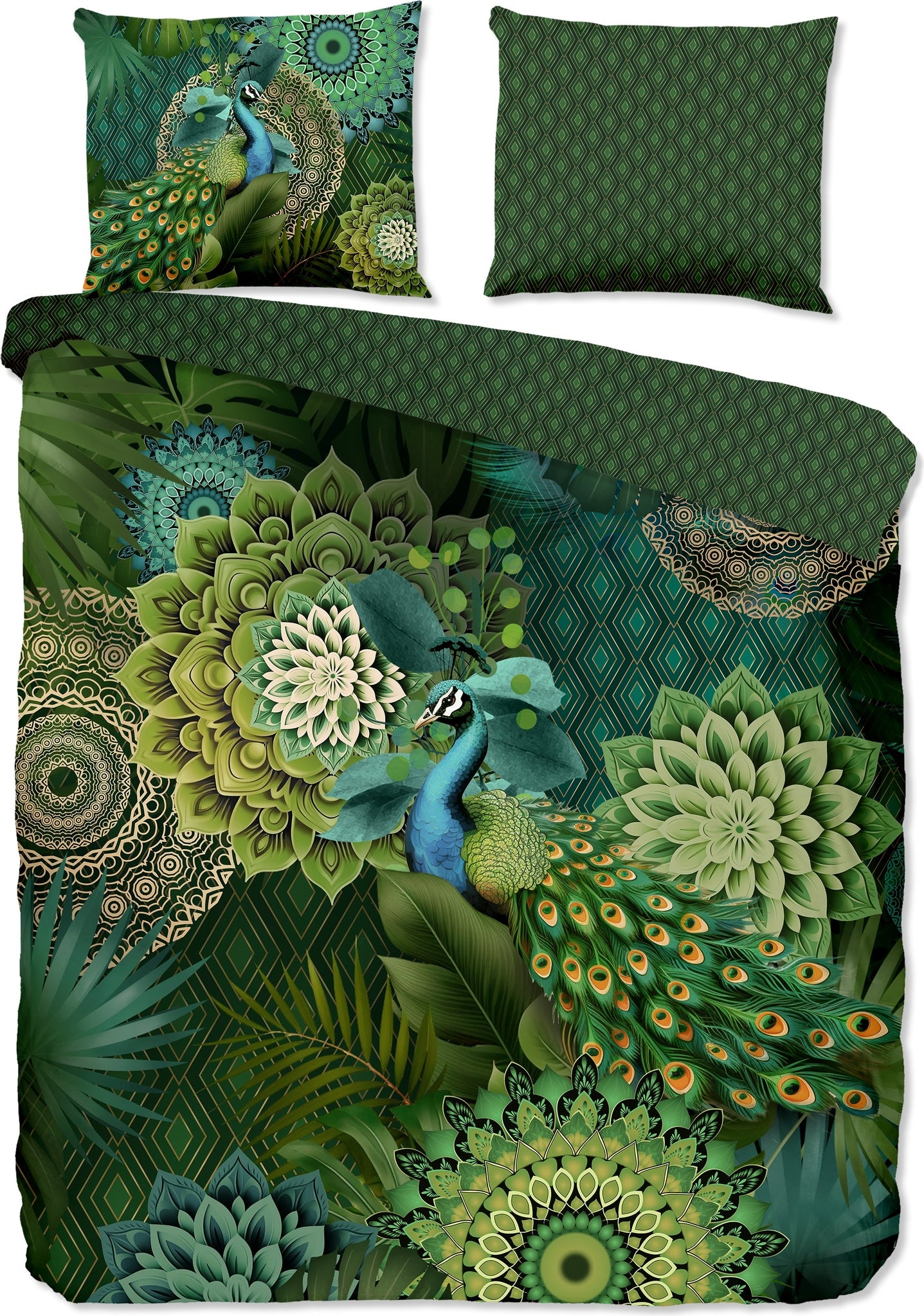 HIP Dekbedovertrek Satijn Agatha - Green