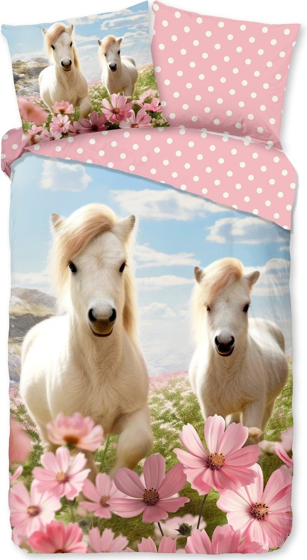 Good Morning Dekbedovertrek Katoen Philou Roze