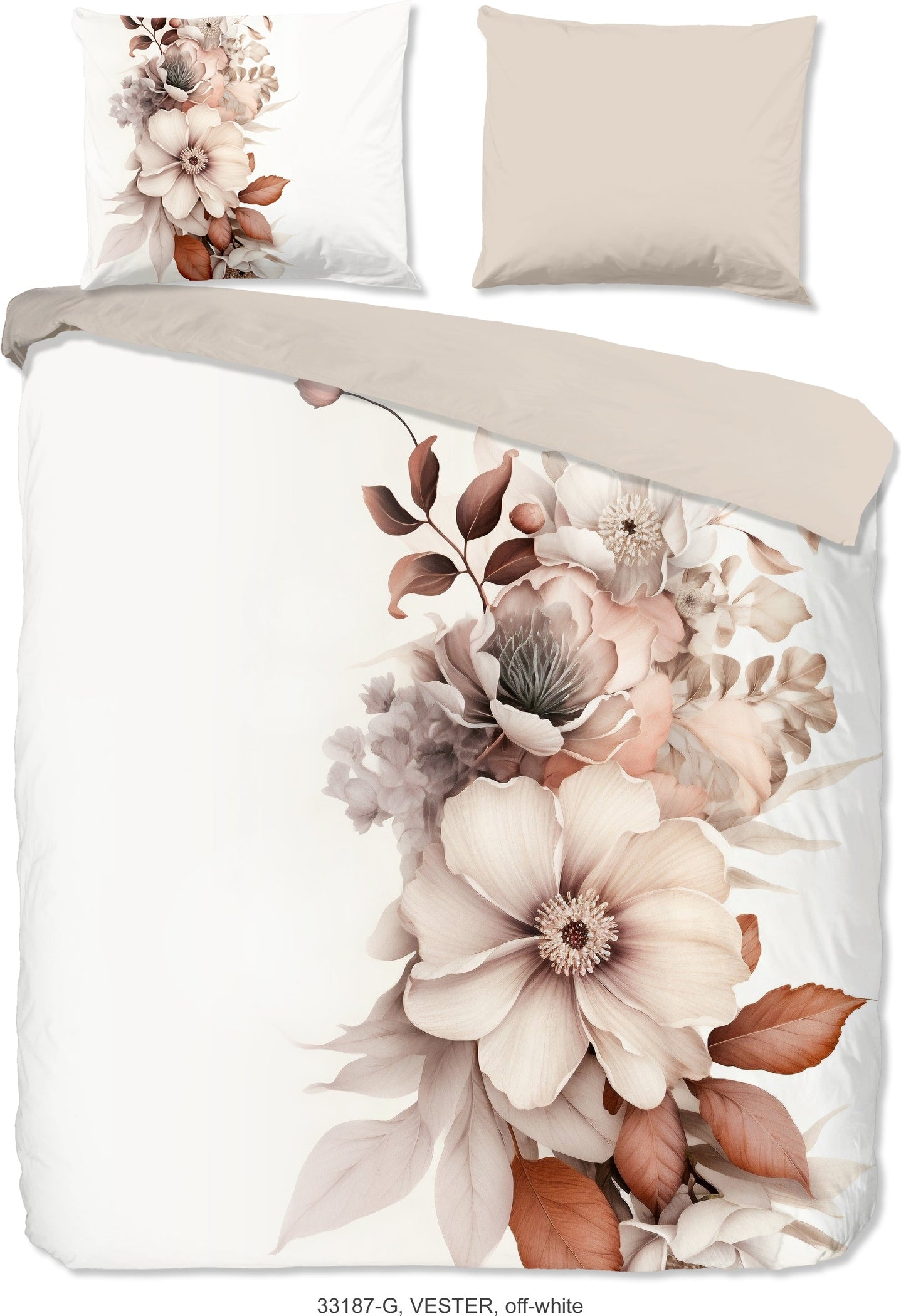 Good Morning Dekbedovertrek Katoen Vester - Ecru