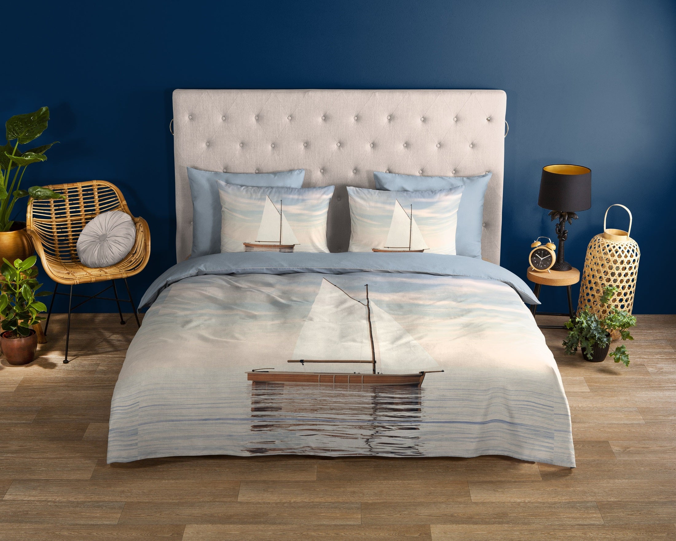 Good Morning Dekbedovertrek Katoen Meri - Blue