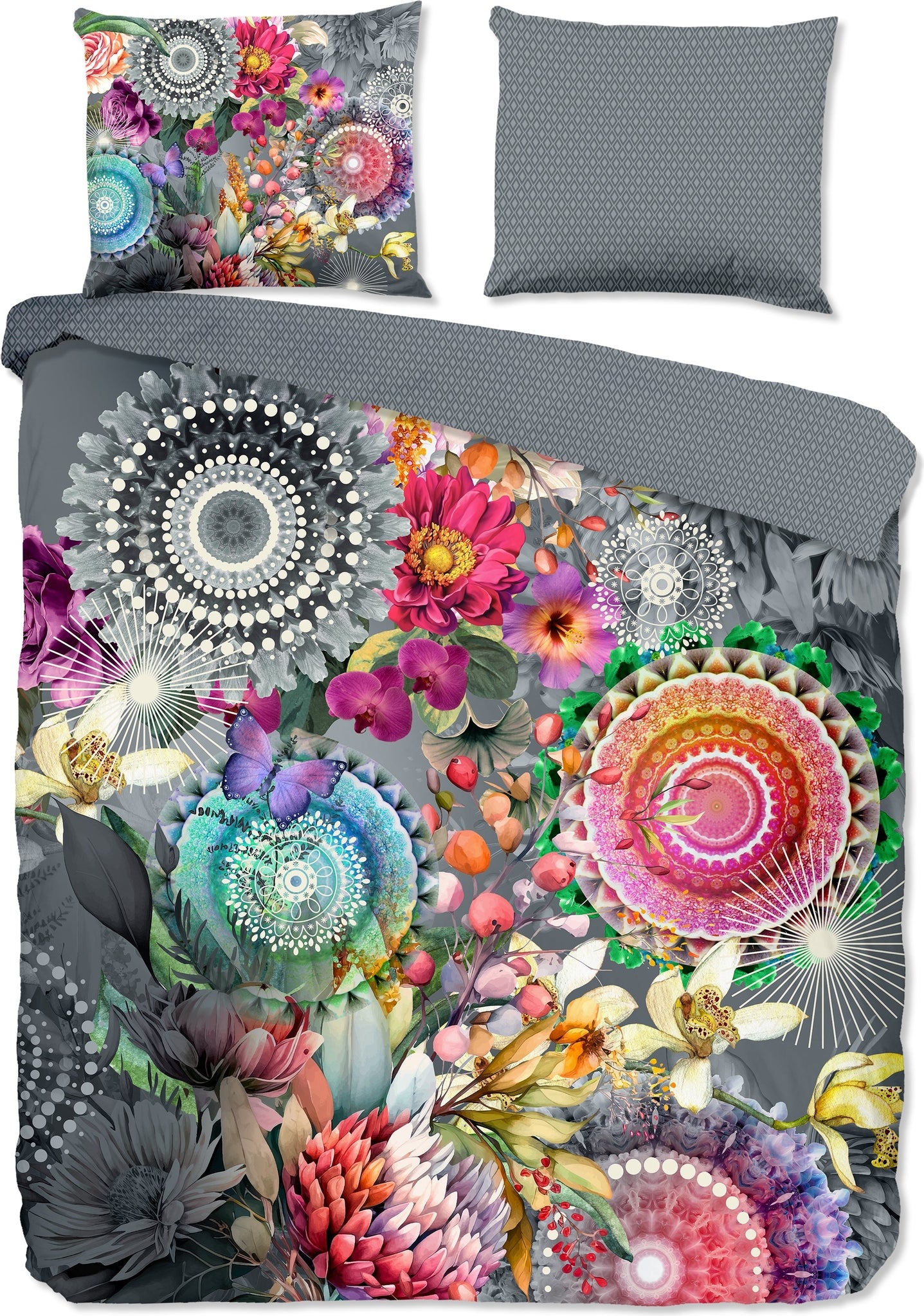 HIP Dekbedovertrek Satijn Olinga - Grey