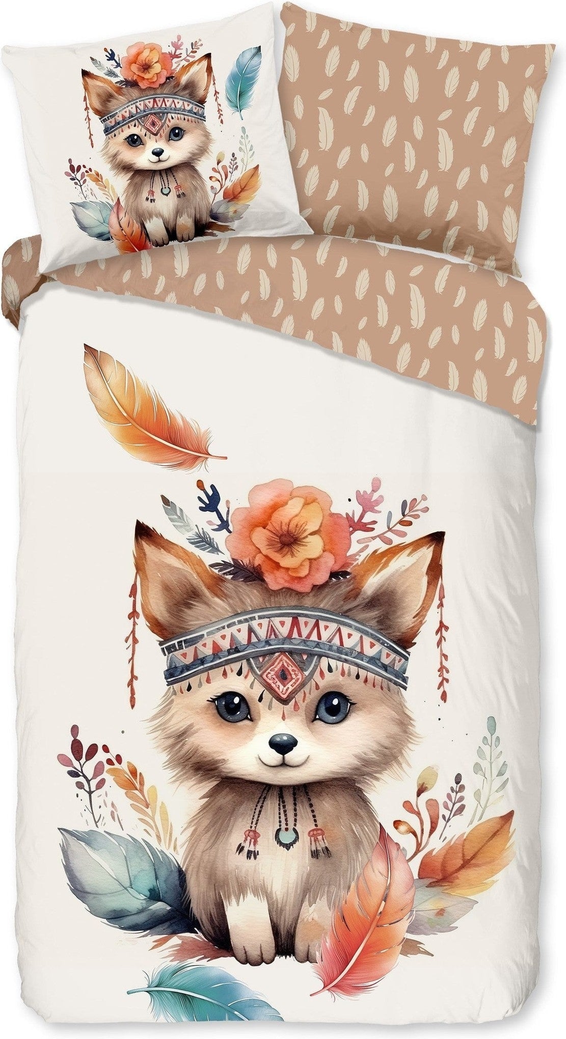 Good Morning Dekbedovertrek Katoen Hay Multi