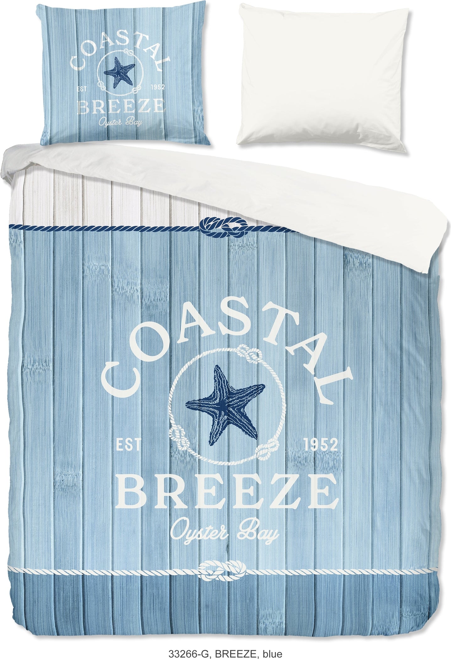 Good Morning Dekbedovertrek Katoen Breeze - Blue