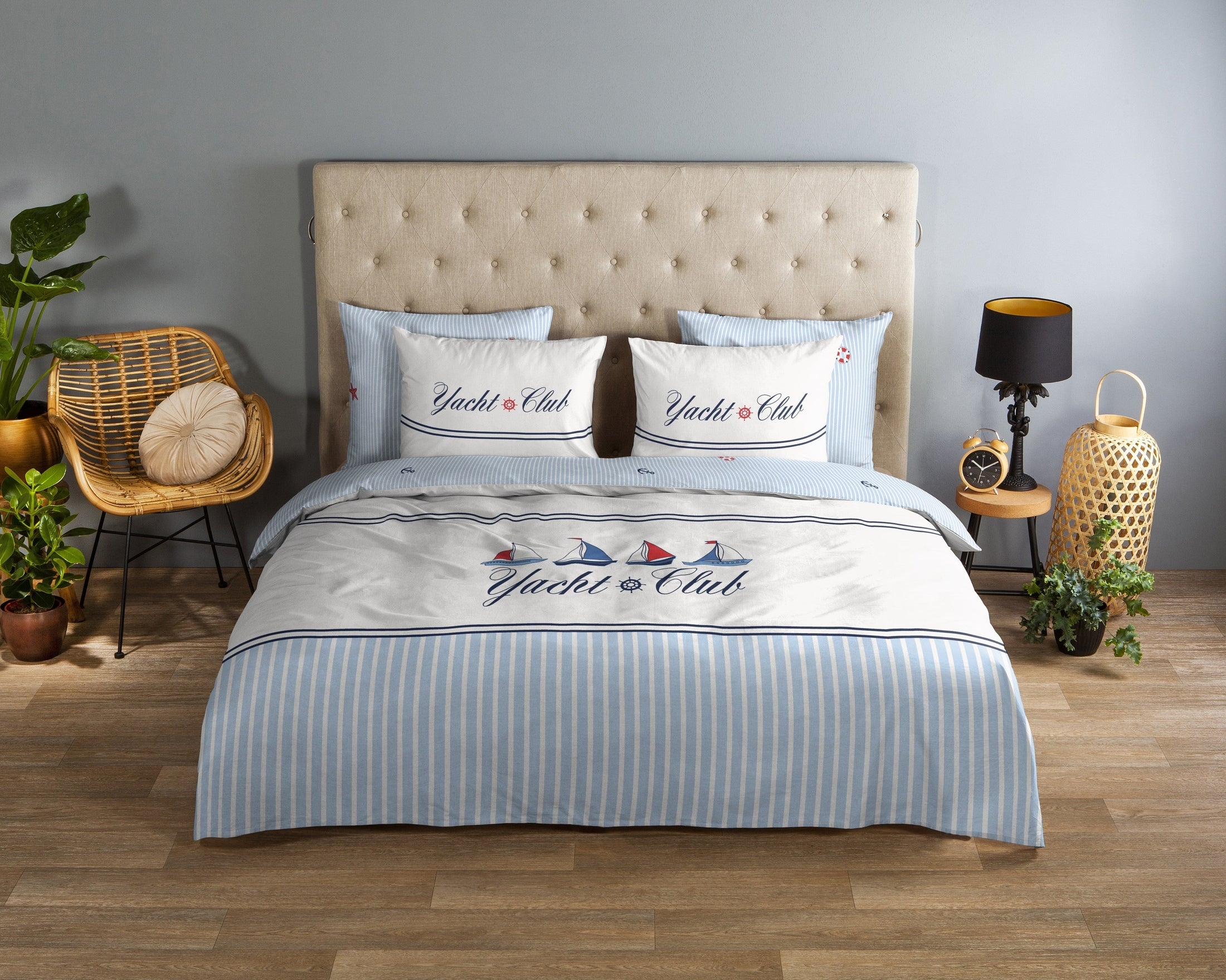 Good Morning Dekbedovertrek Katoen Yachtclub - Blue