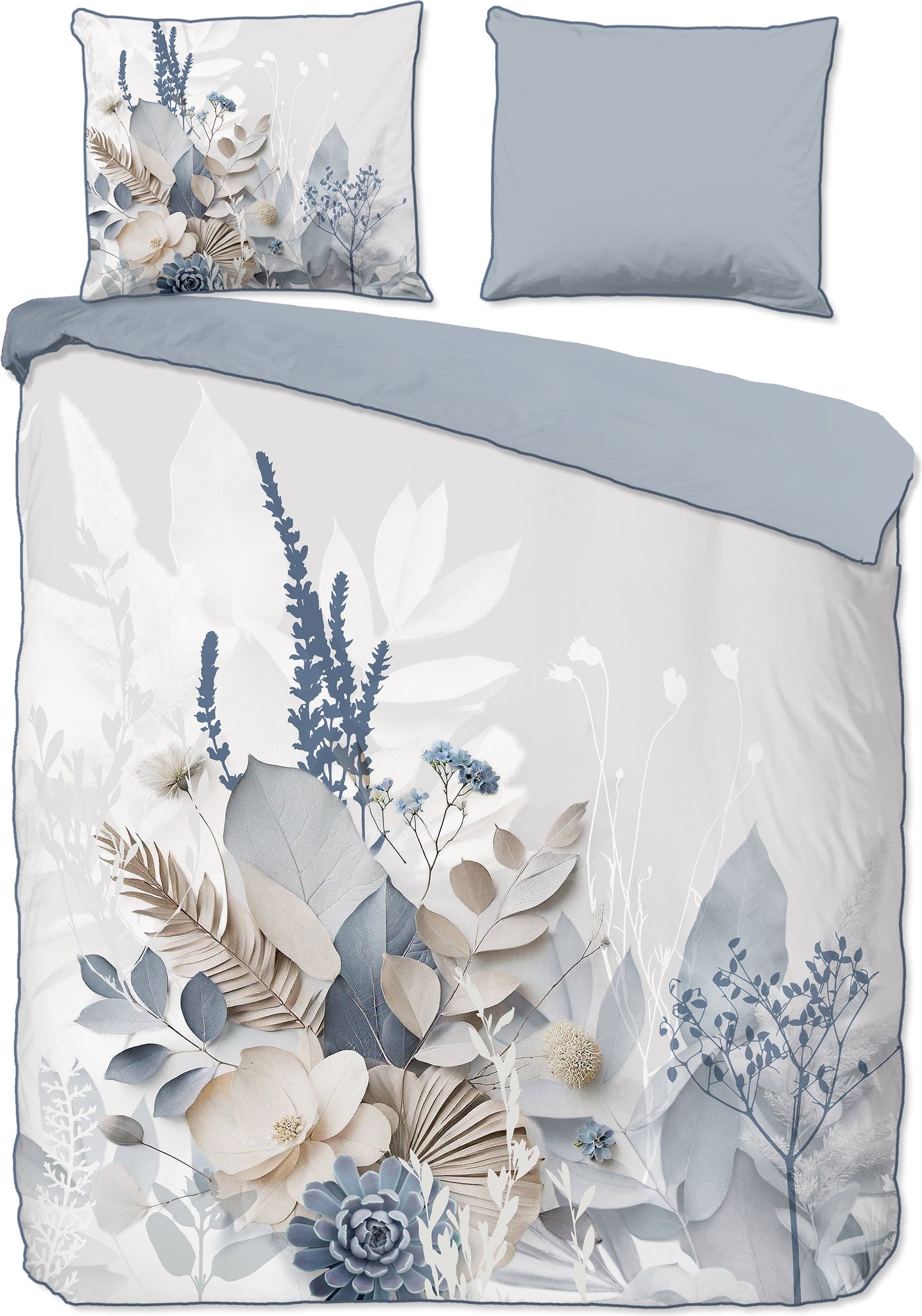 Descanso Dekbedovertrek Satijn Junte - Grey