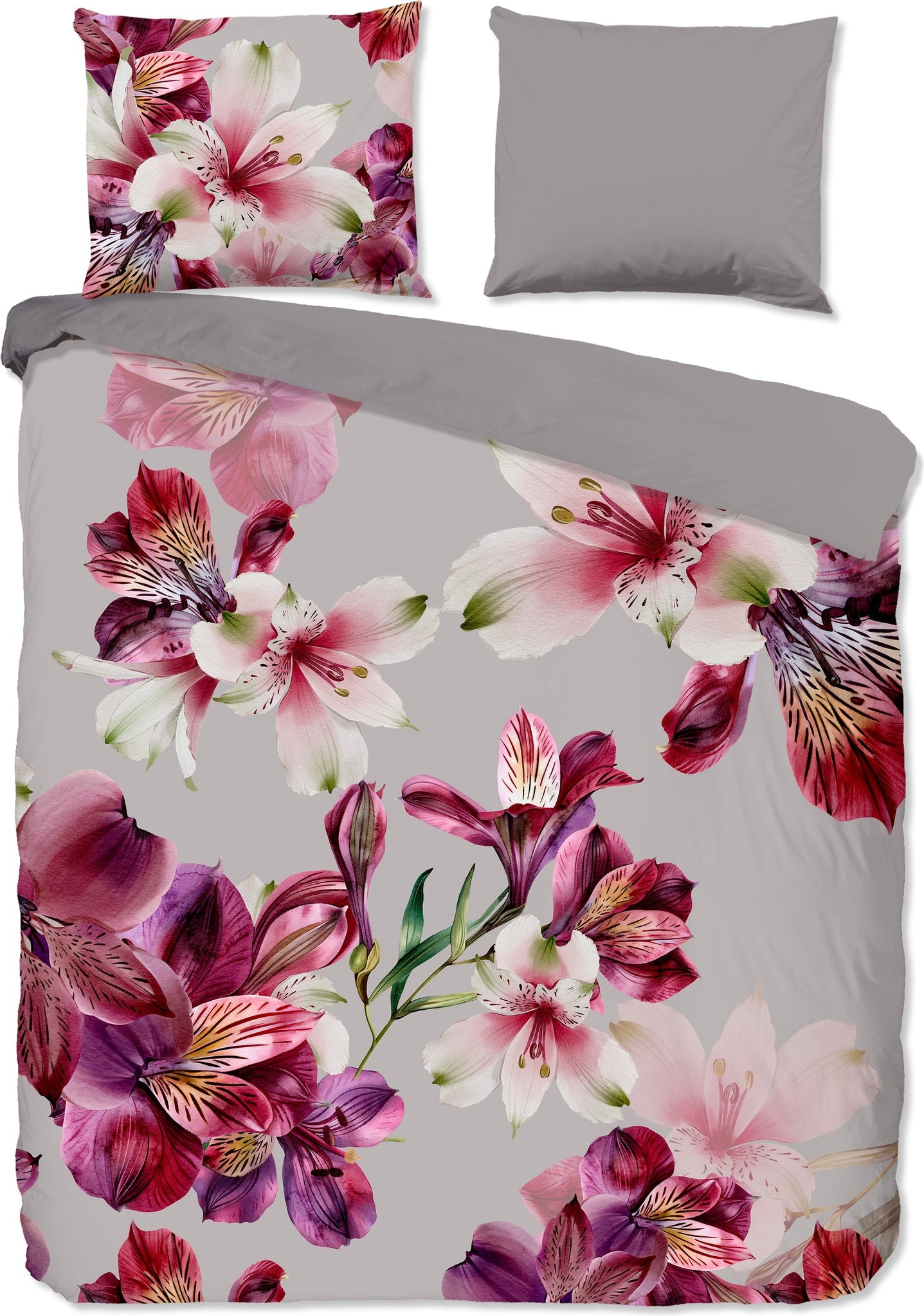 Good Morning Dekbedovertrek Katoen Inca - Grey