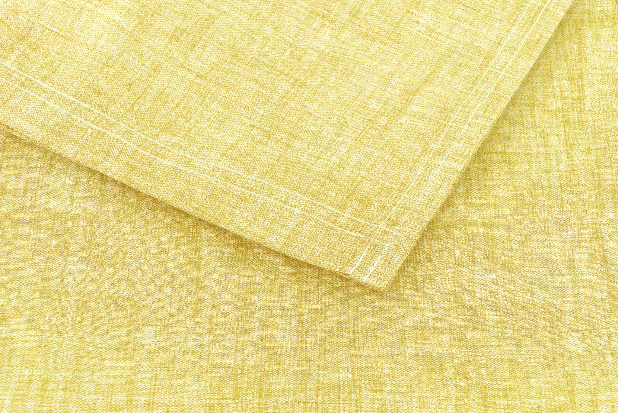 Zo Home laken Lino Aspen Yellow katoen