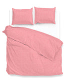 Zo Home dekbedovertrek Lino Shell Red katoen