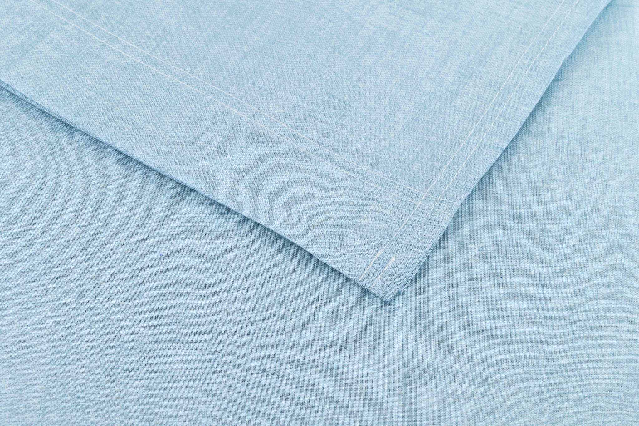 Zo Home laken Lino Topaz Blue katoen