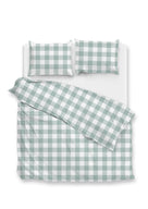 Zo Home dekbedovertrek Quattro Di Lino Mint Green katoen