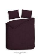 Heckettlane dekbedovertrek Spina Blackberry Wine flanel