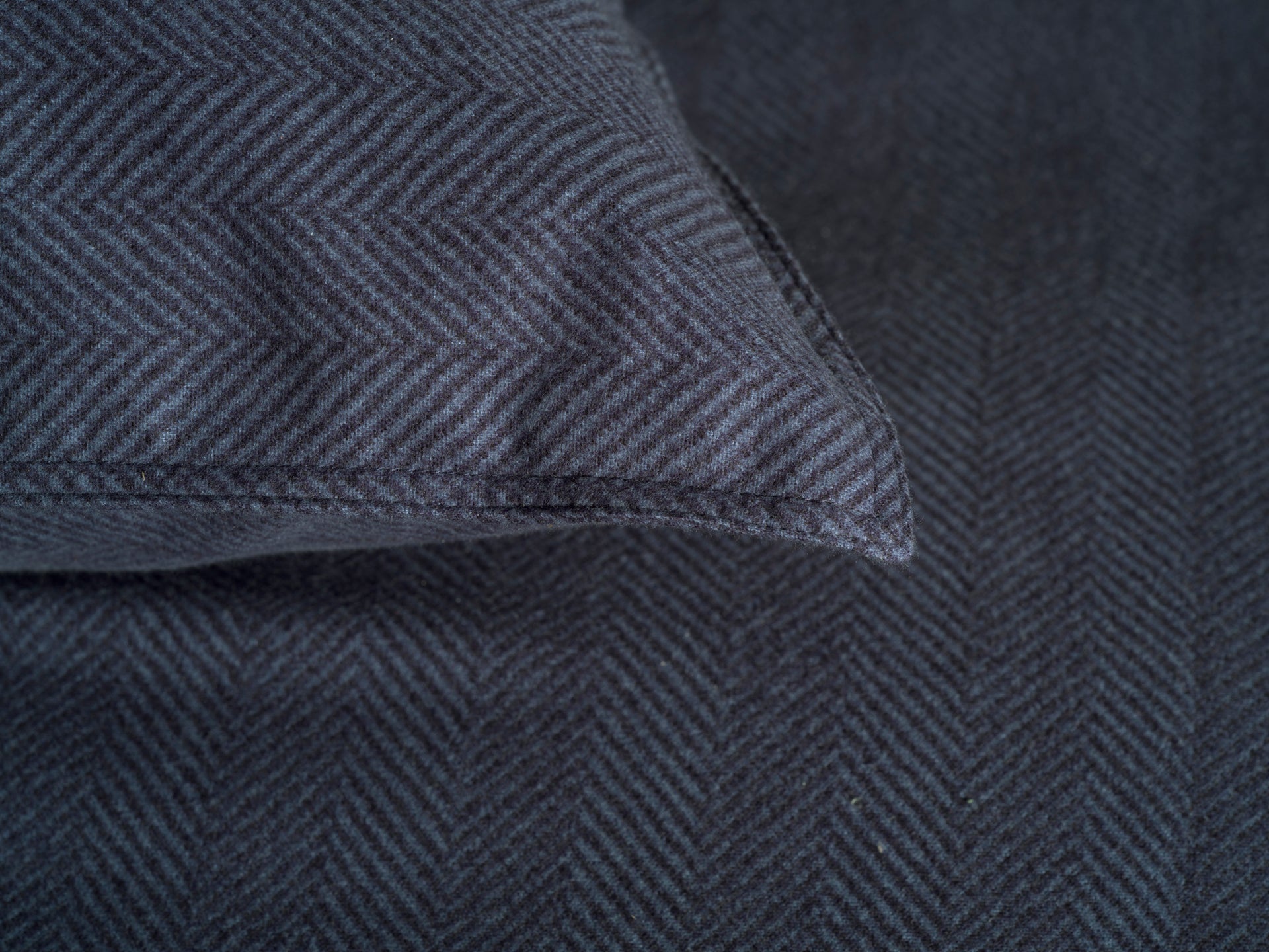 Heckettlane dekbedovertrek Spina Dark Blue flanel