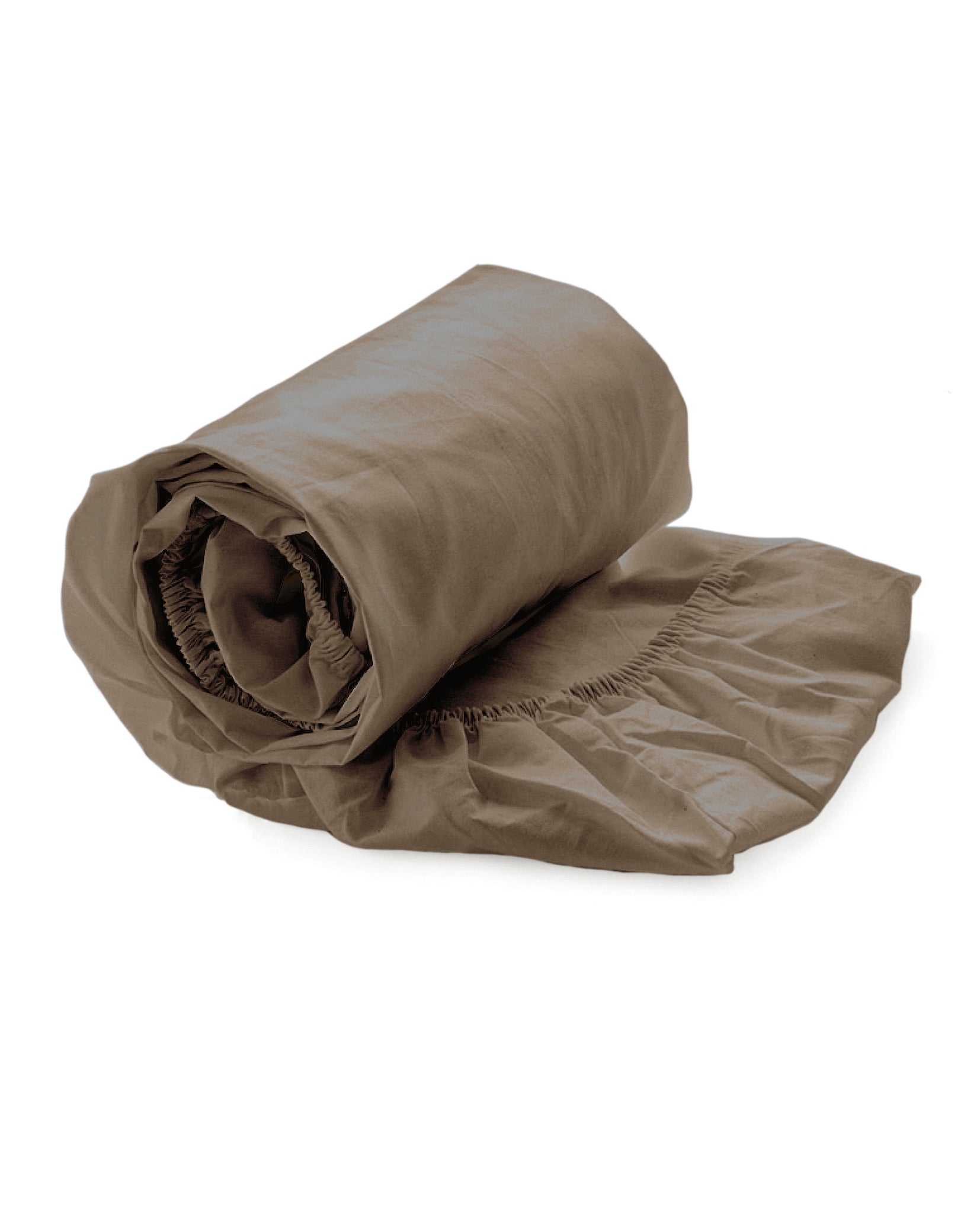 Yellow hoeslaken Suite Mumbai Plaza taupe percale