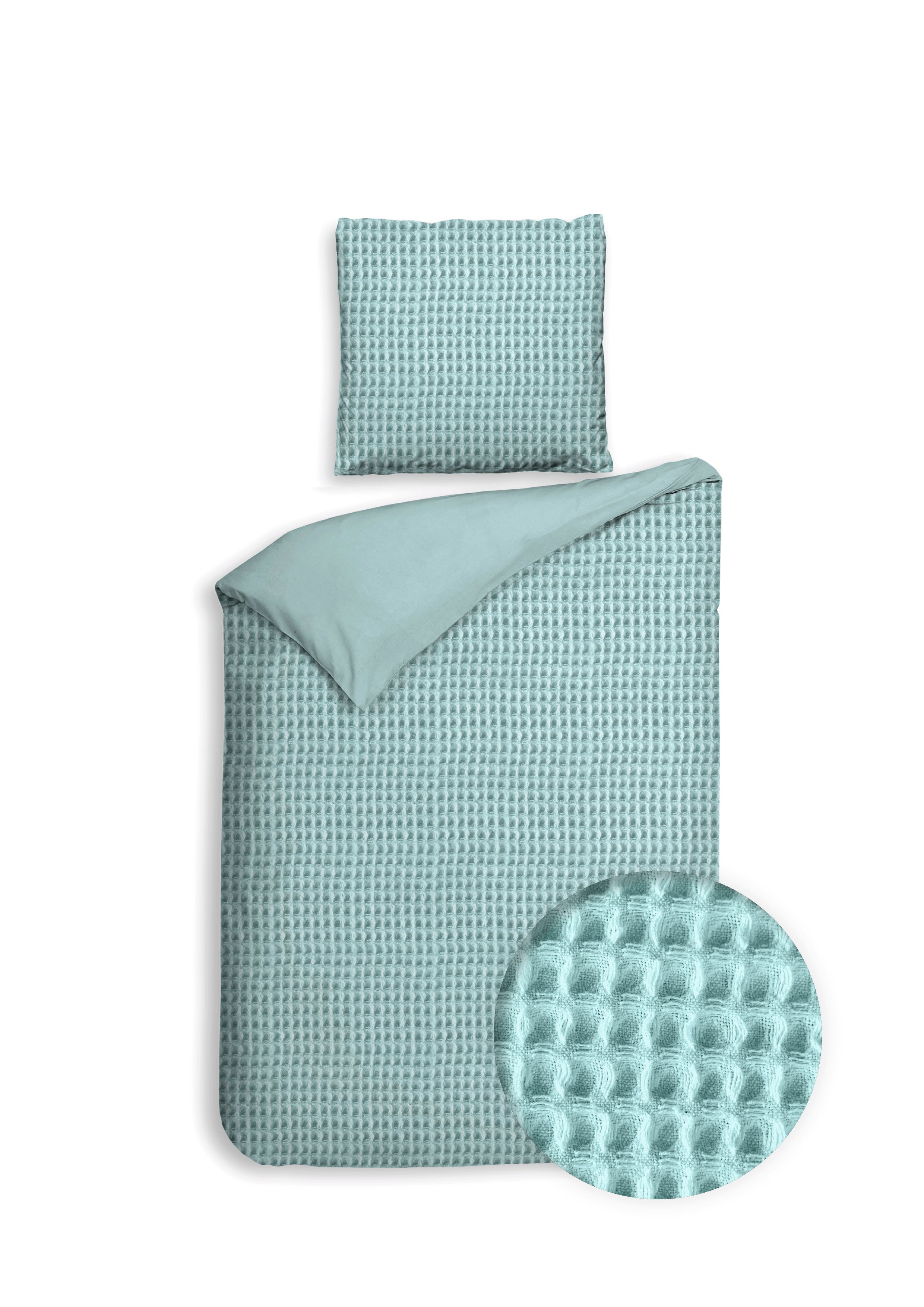 Heckettlane dekbedovertrek Vafala Sky Blue gerecycled katoen