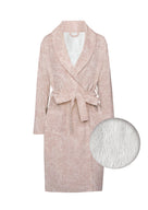Zo Home badjas Paisley di Lino Shell Nude