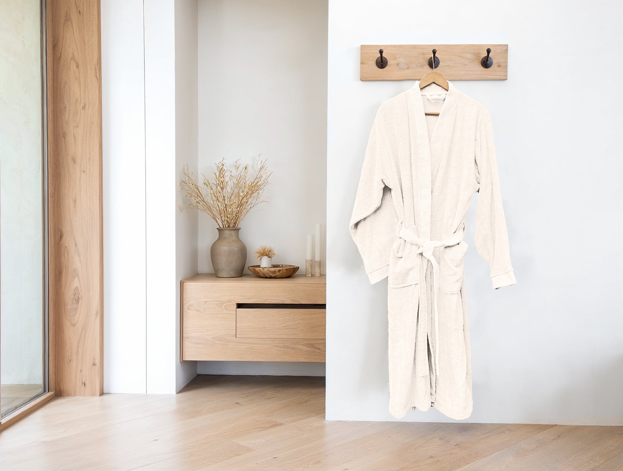 Heckettlane badjas Premium Off white