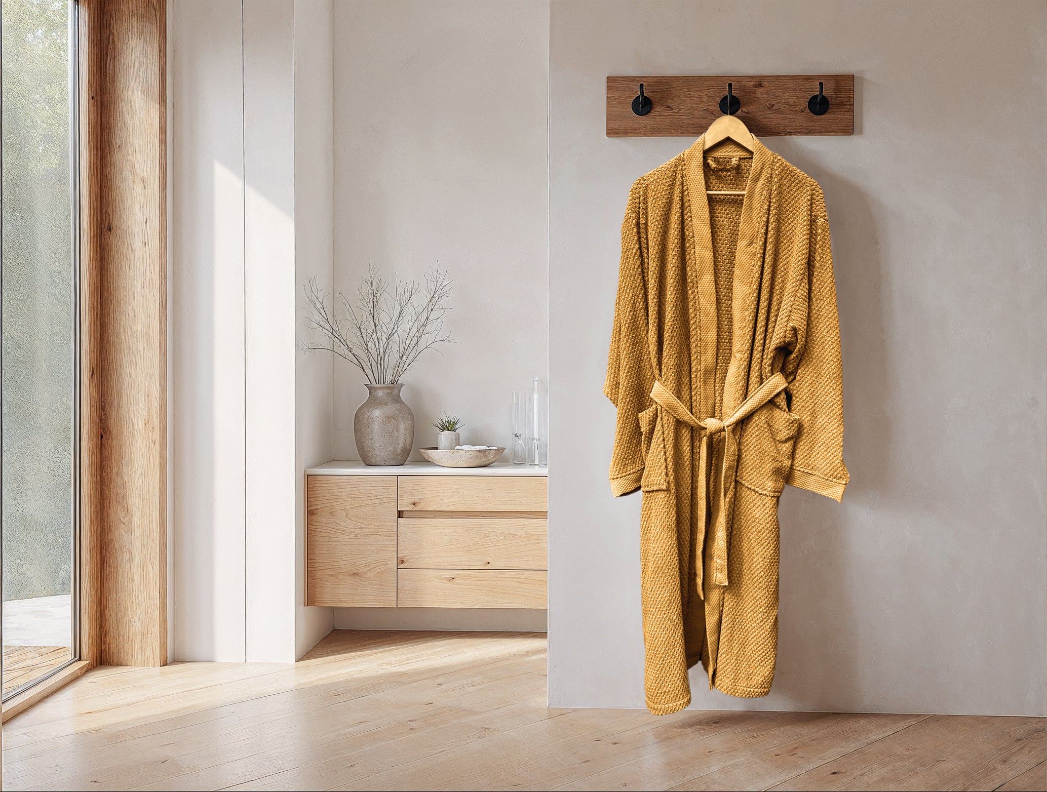 Heckettlane badjas Grant Ochre Yellow