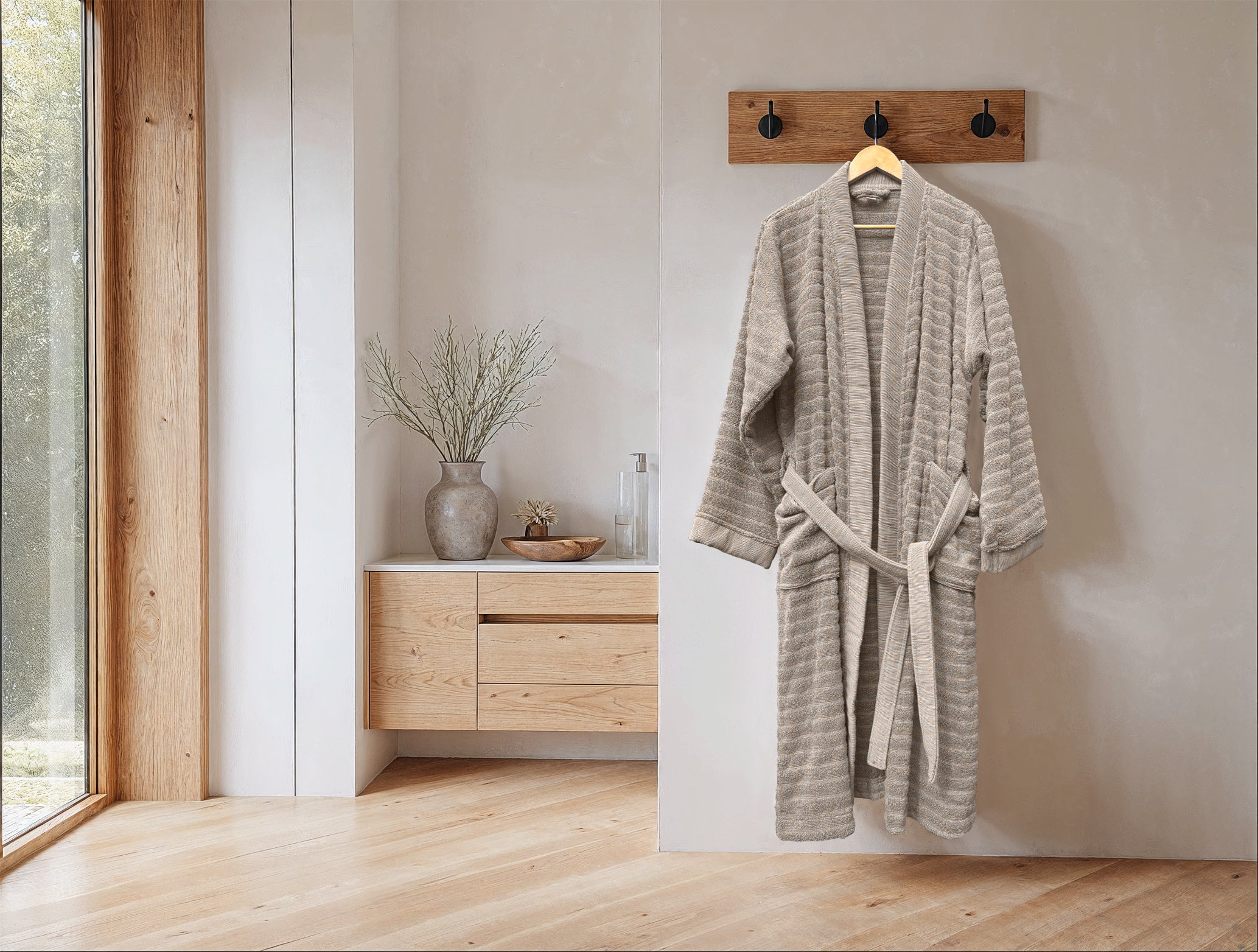 Heckettlane badjas Prestige Taupe