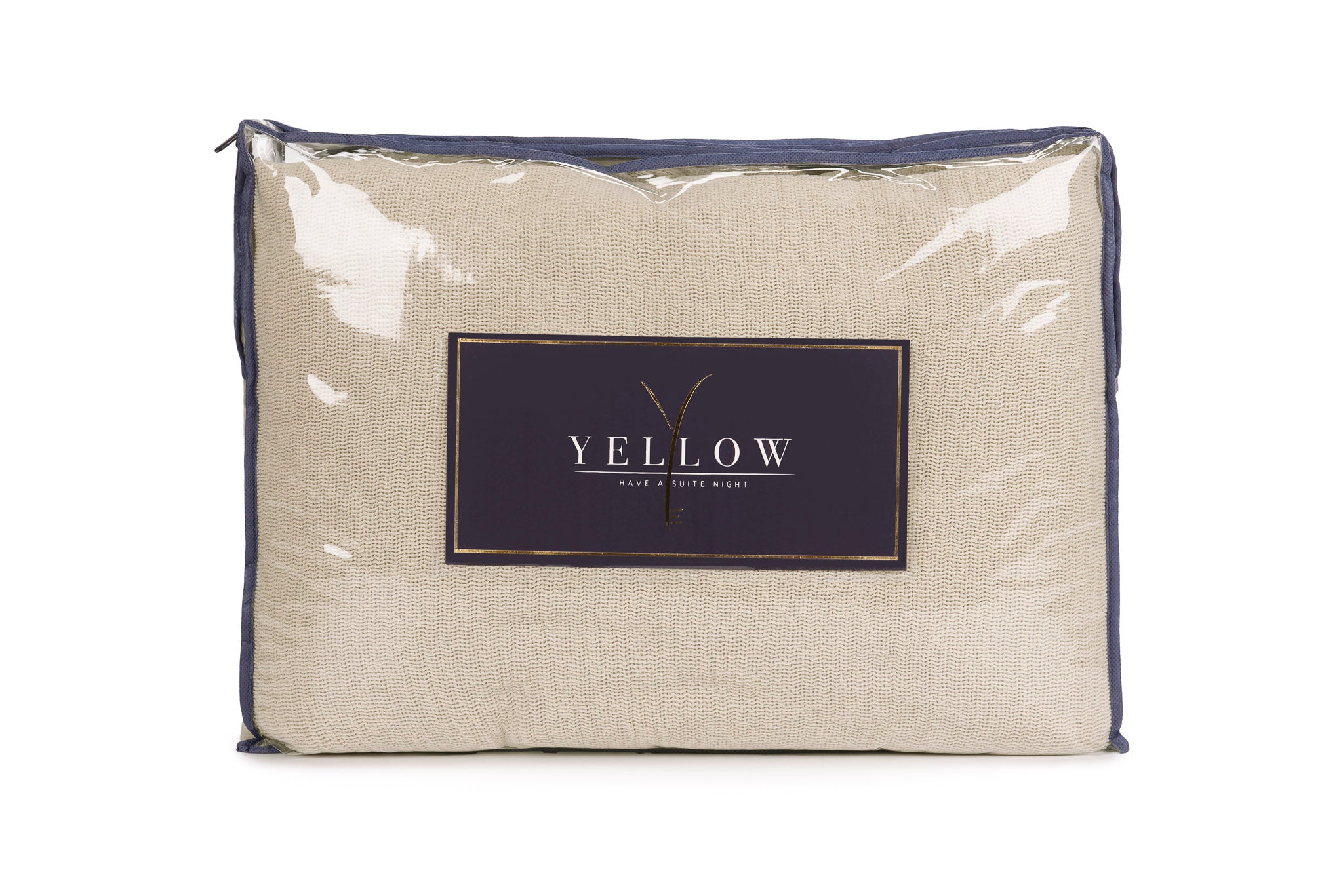 Yellow plaid ICA Moon Sand katoen