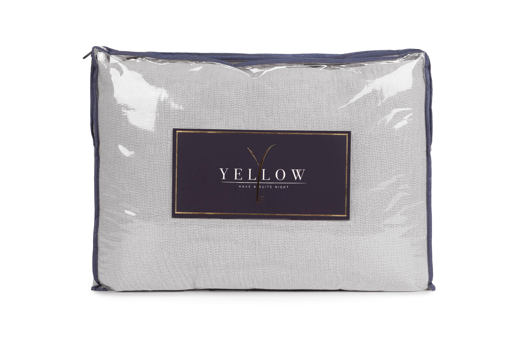 Yellow plaid ICA Vapor Grey katoen