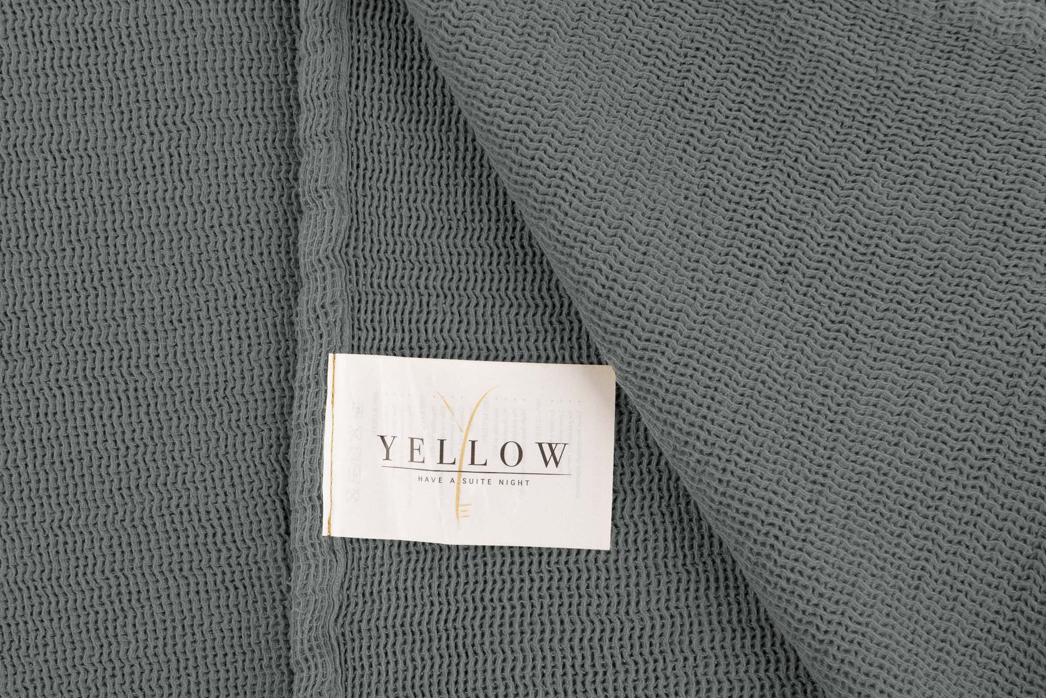 Yellow bedsprei ICA Beluga Grey katoen