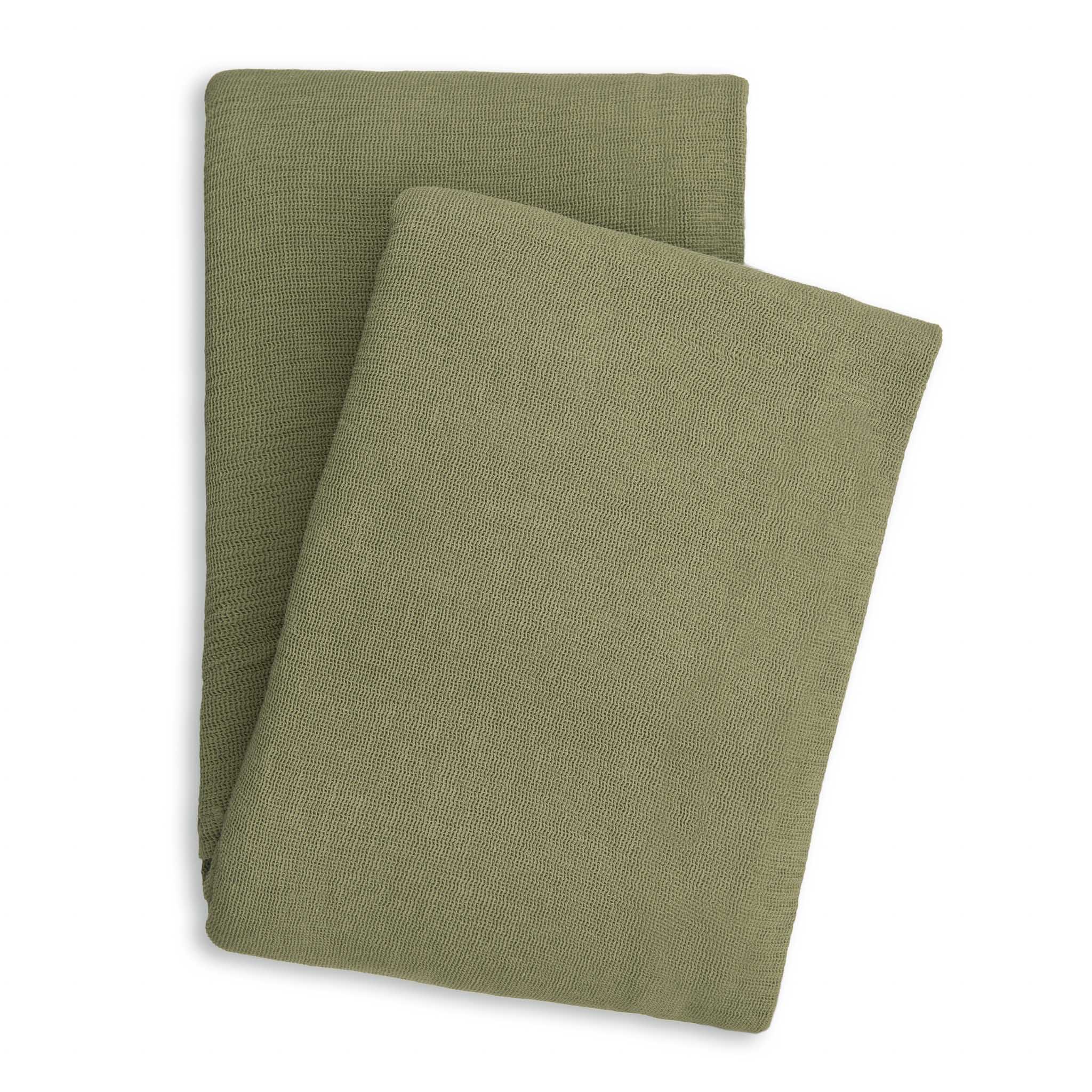 Yellow bedsprei ICA Army Green katoen