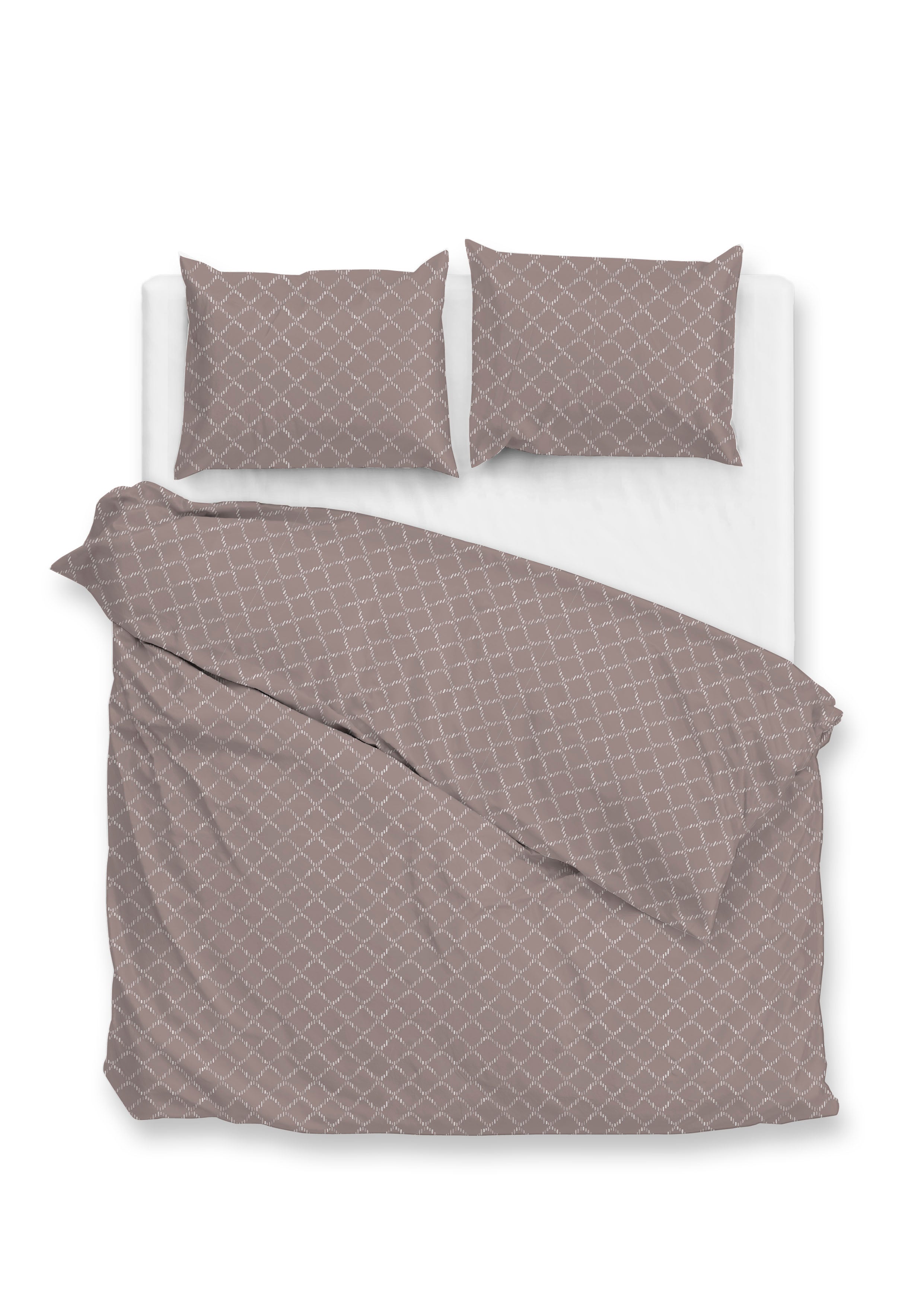 Zo Home dekbedovertrek Linea di Satinado Purple Dove katoen-satijn