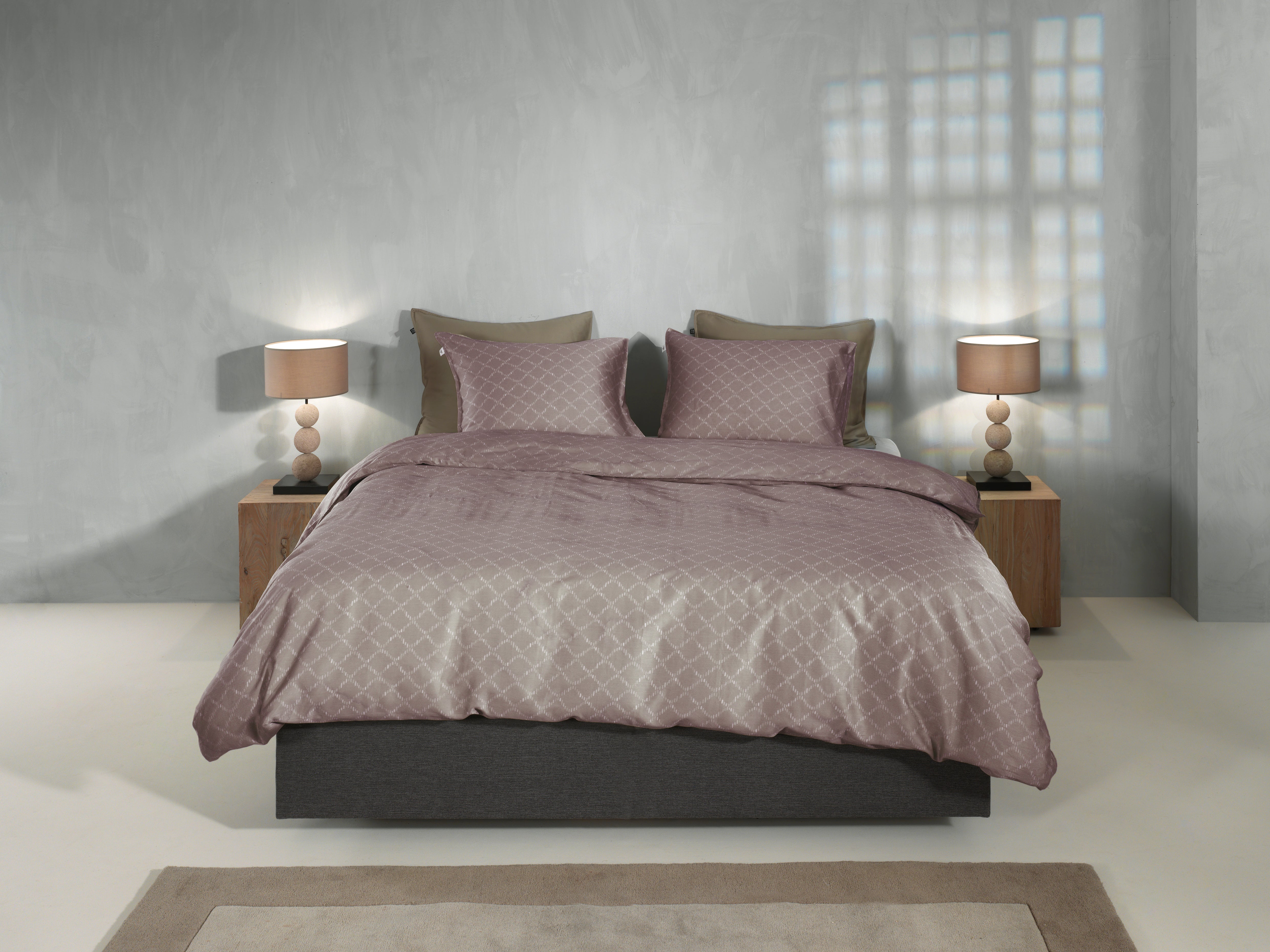 Zo Home dekbedovertrek Linea di Satinado Purple Dove katoen-satijn