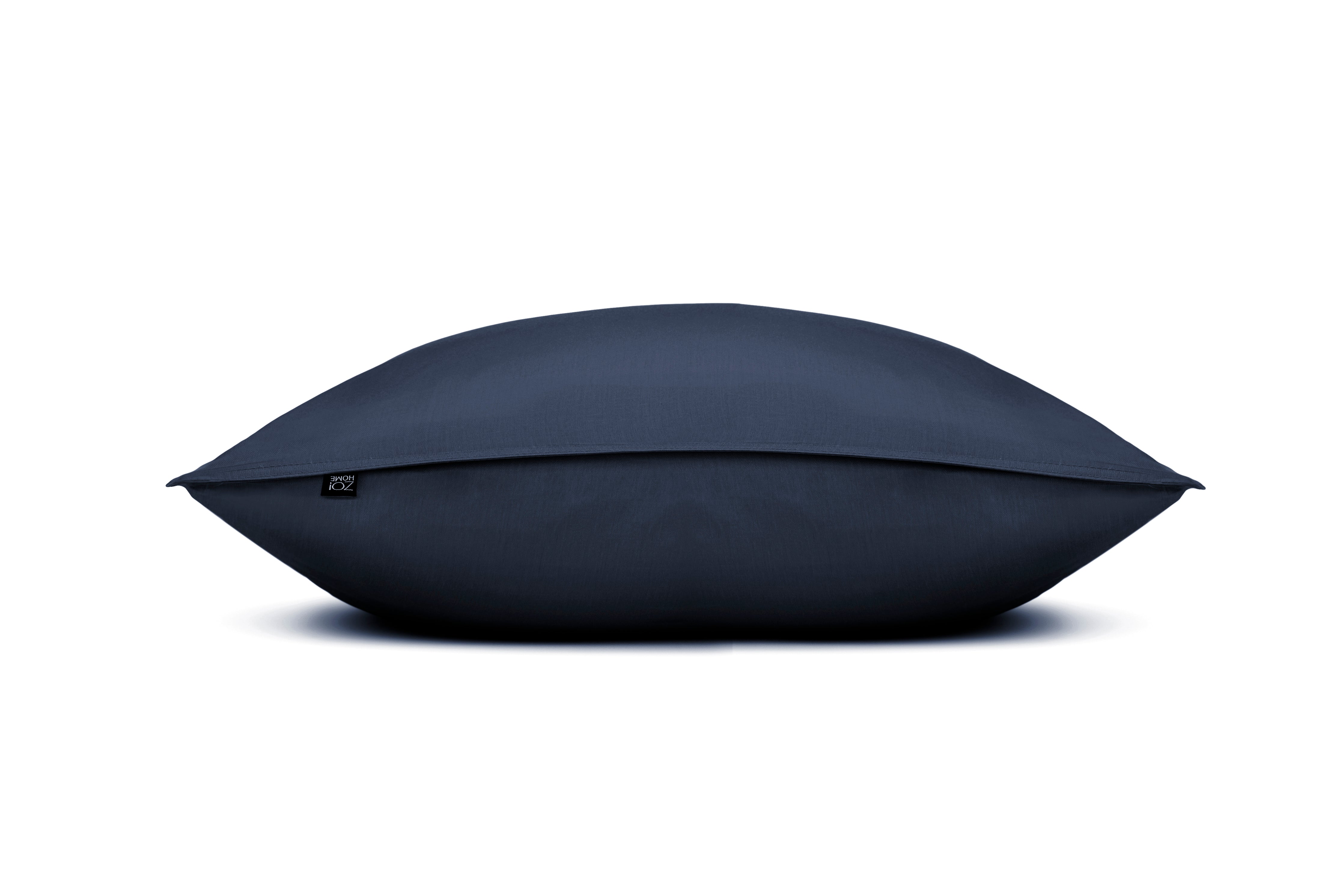 Zo Home kussensloop Satinado Navy Blue satijn