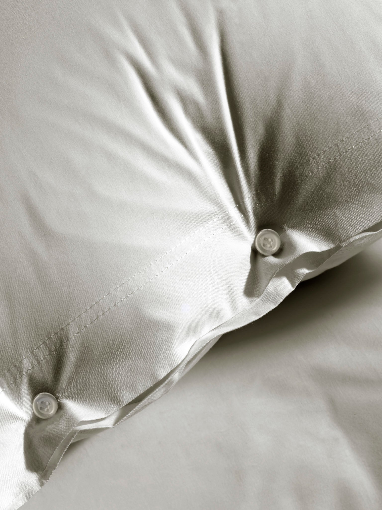 Yellow dekbedovertrek Percale Tender Grey katoen percale