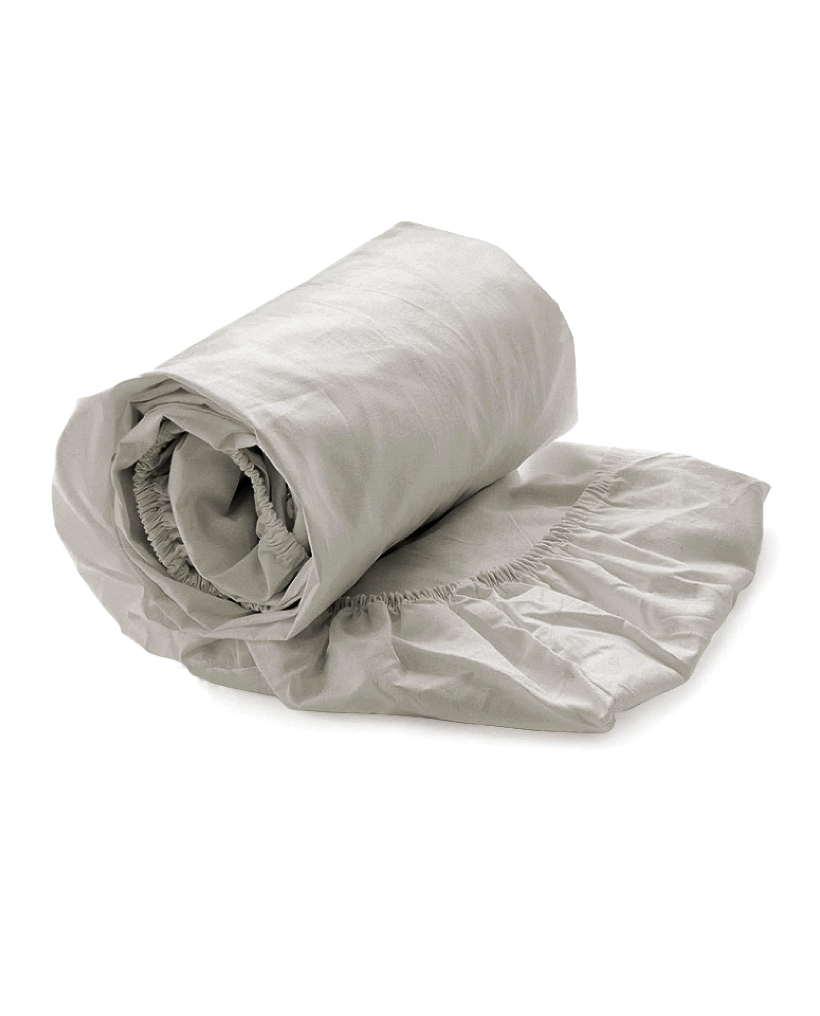Yellow hoeslaken Percale Tender Grey katoen percale