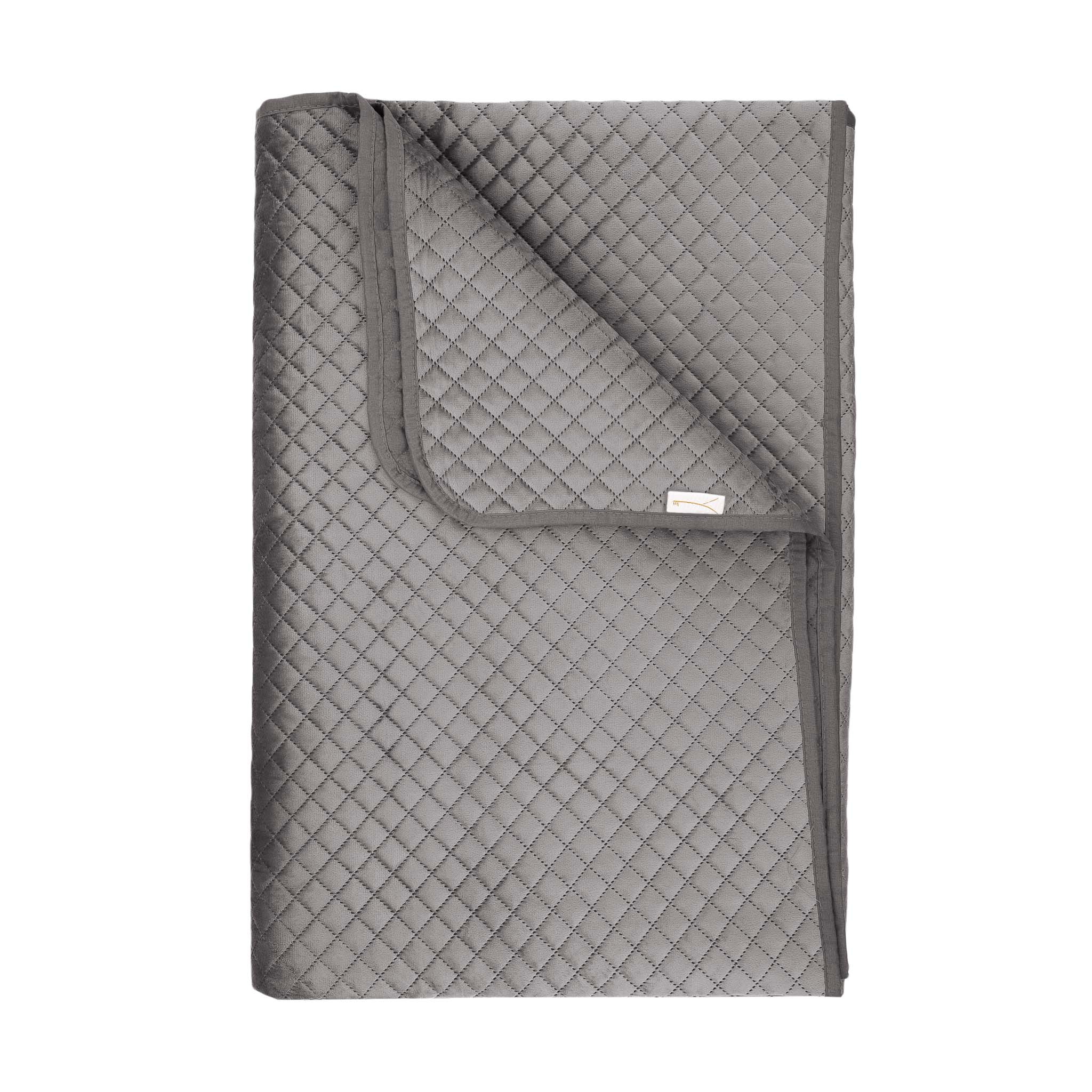 Yellow bedsprei Victoria Classic Anthracite polyester