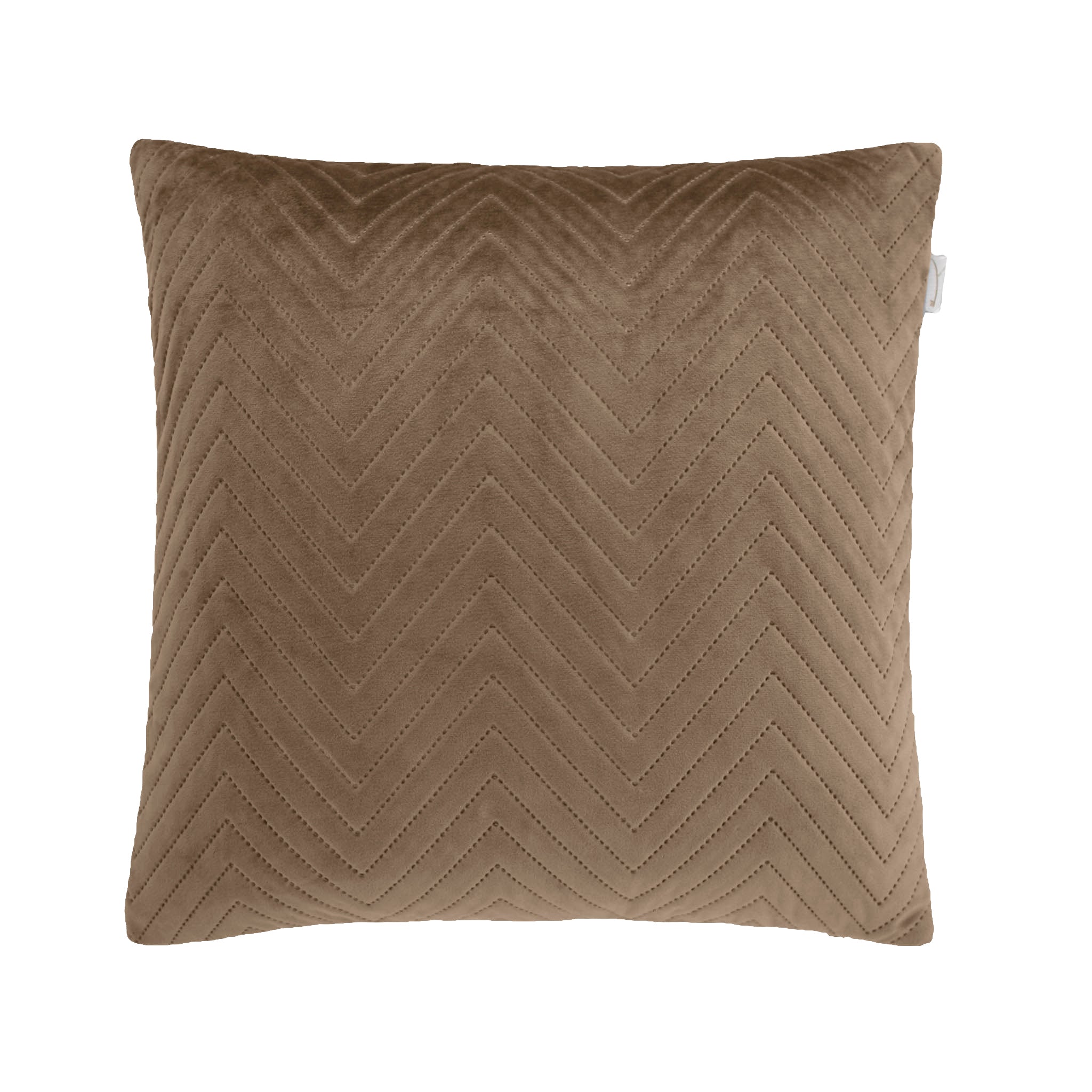 Yellow kussensloop Madeline Taupe polyester