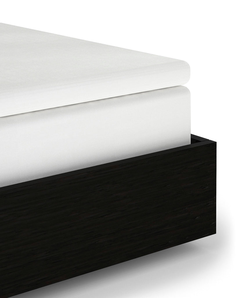 Heckettlane topper hoeslaken Elementi White satijn