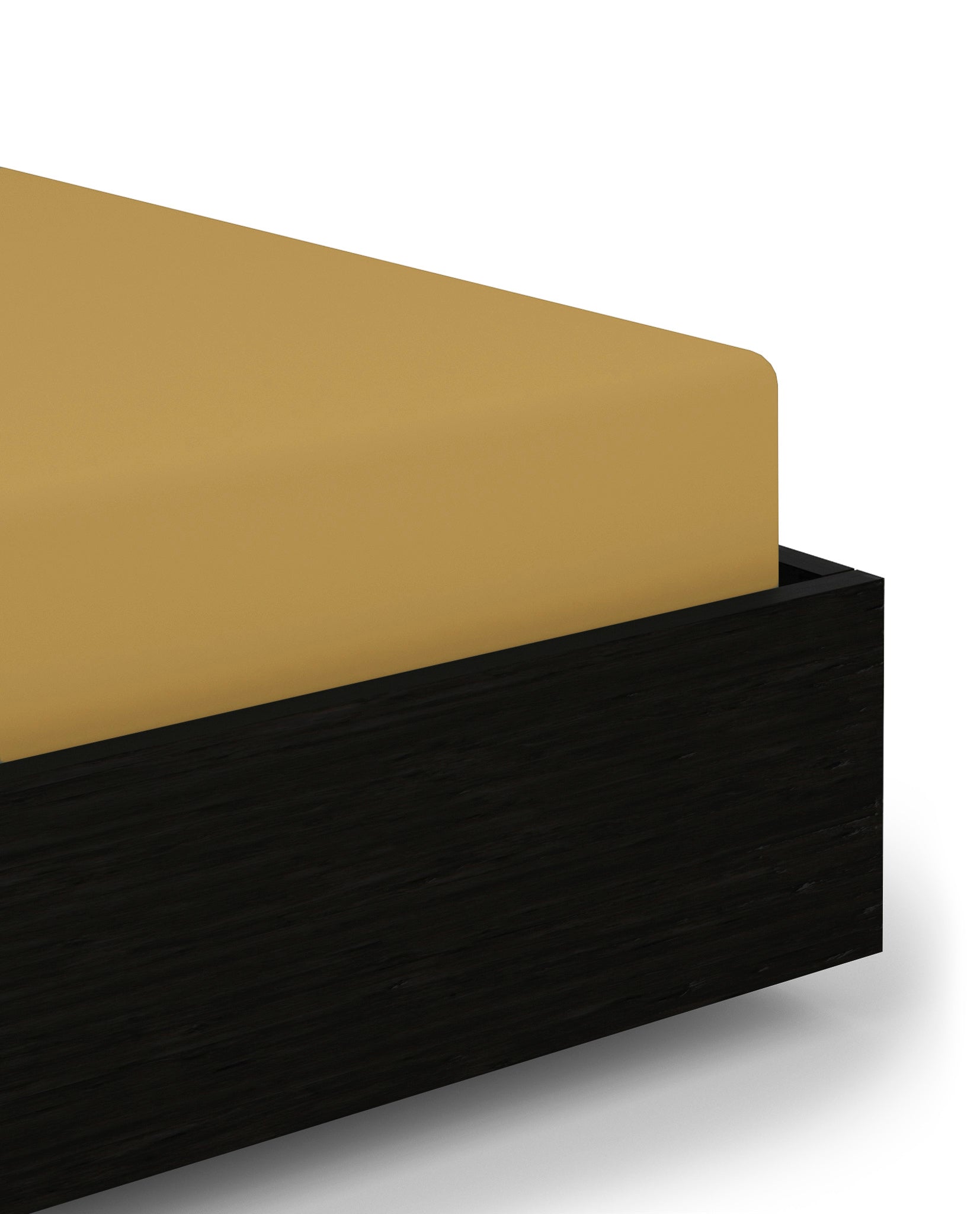 Heckettlane hoeslaken Elementi Amber Gold satijn