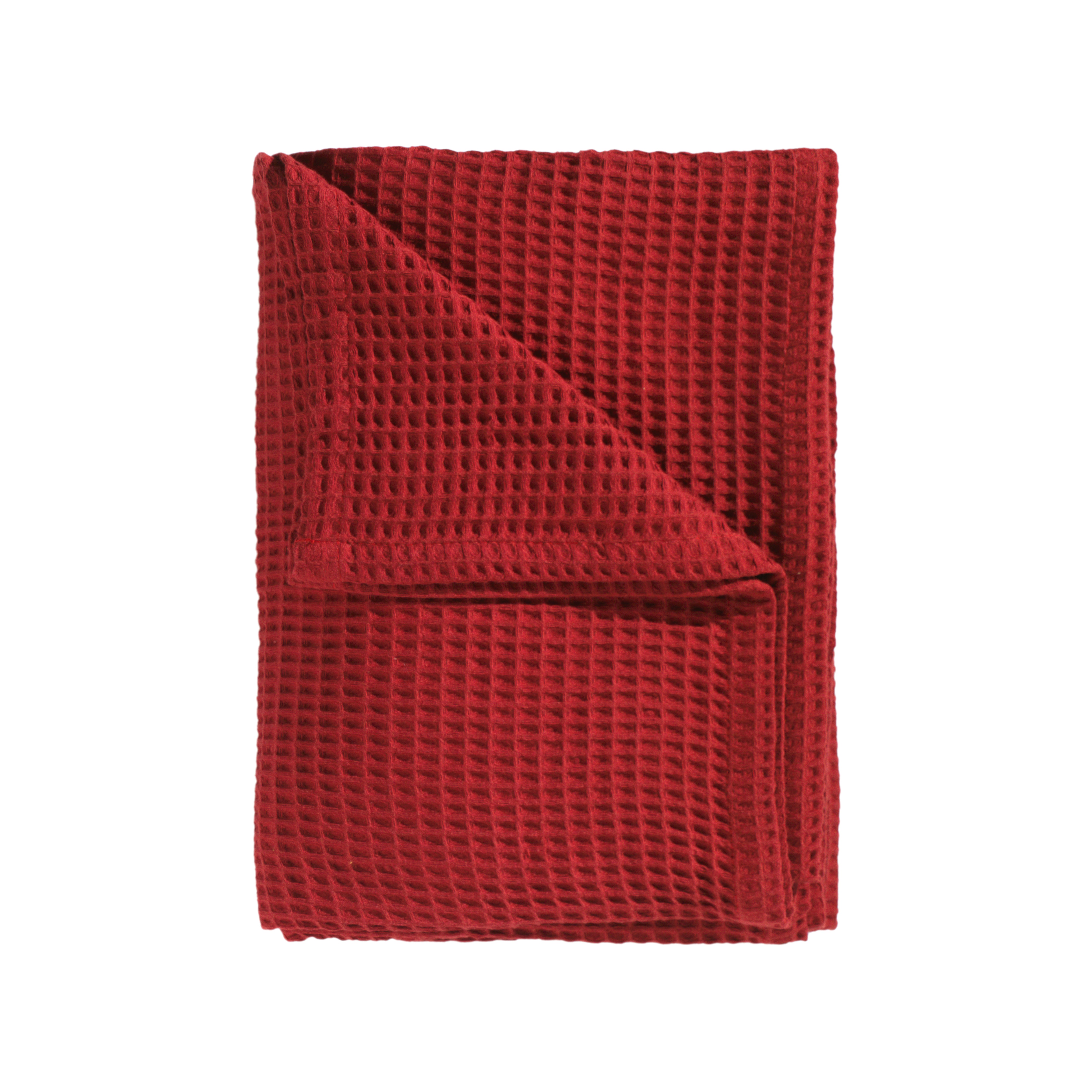 Heckettlane bedsprei Wafel Fire Red katoen
