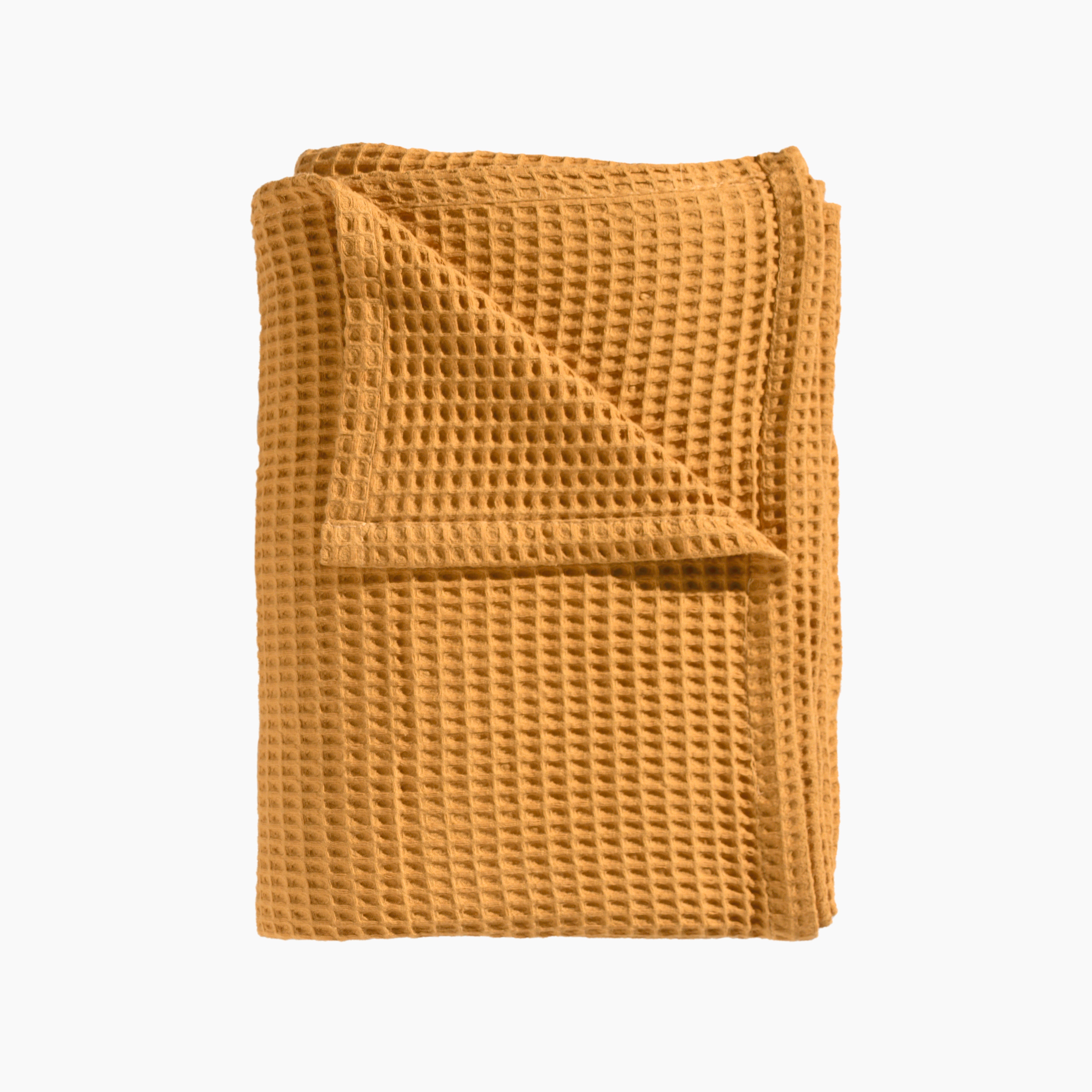 Heckettlane bedsprei Wafel Golden Yellow katoen