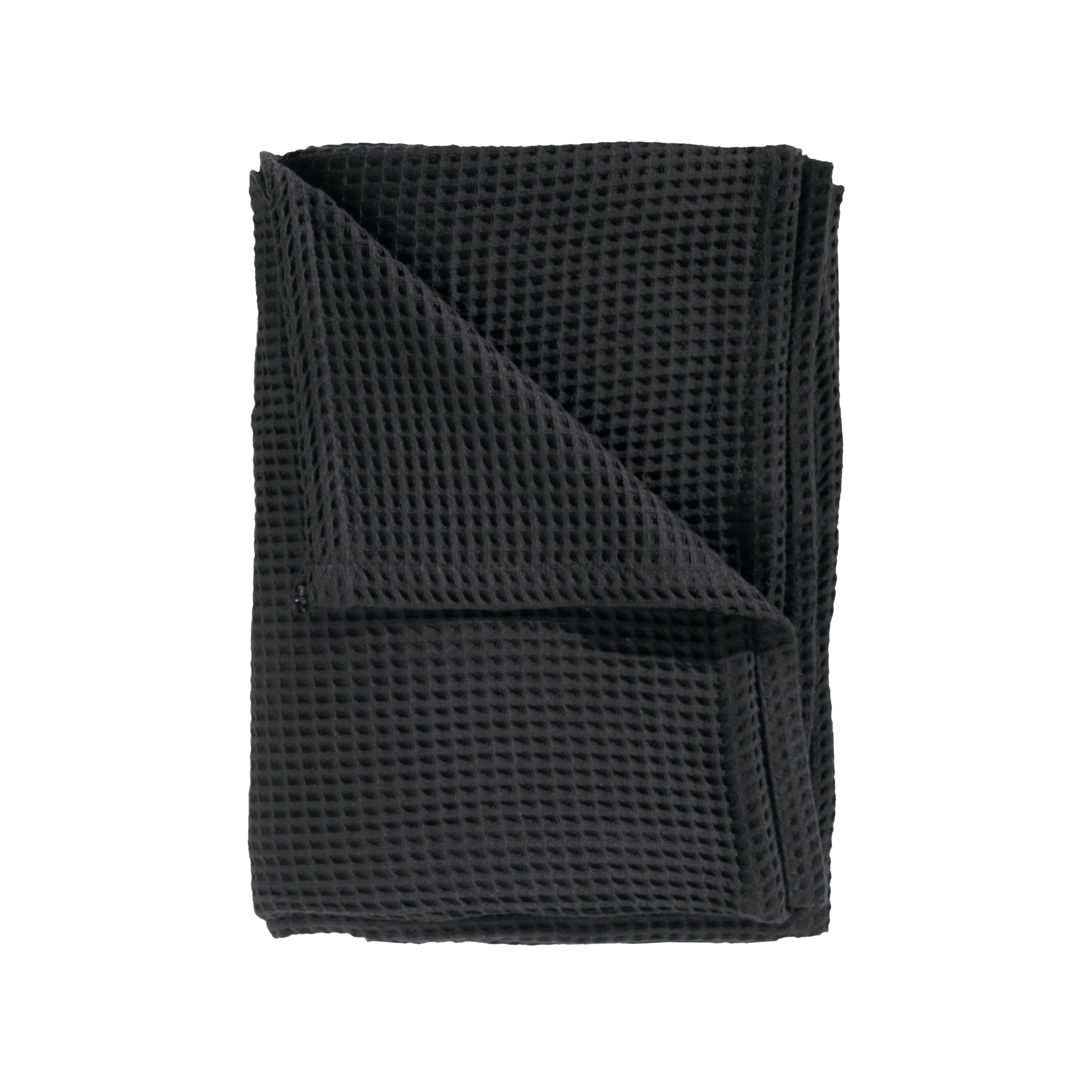 Heckettlane bedsprei Wafel Midnight Black katoen